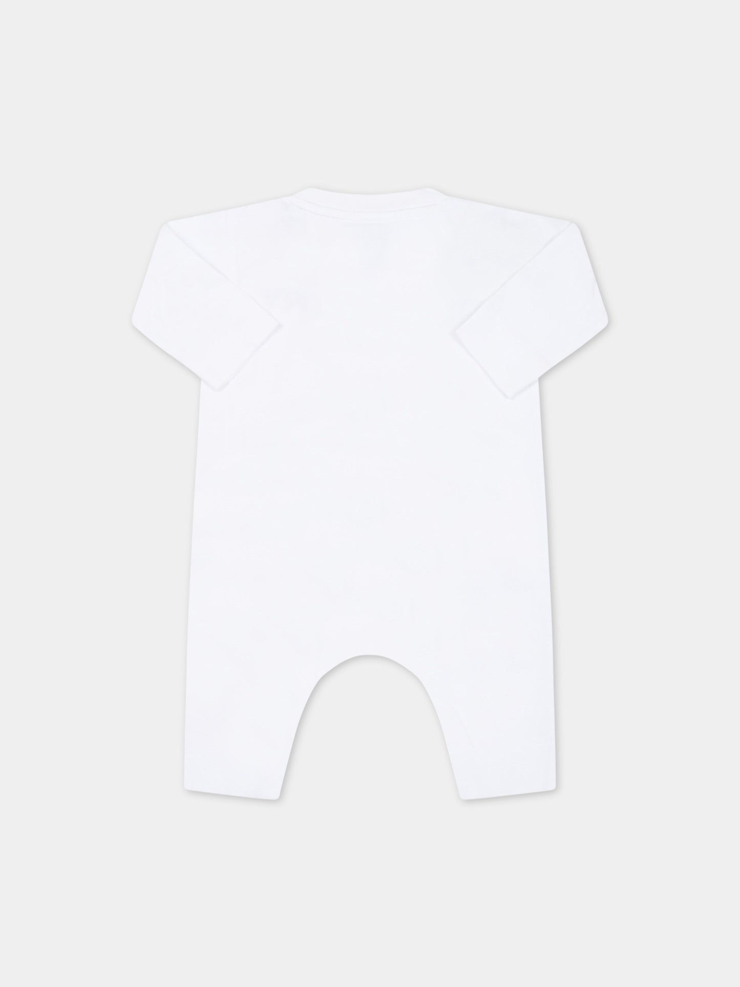 Tutina bianca per neonati con brand name,Burberry Kids,8064745