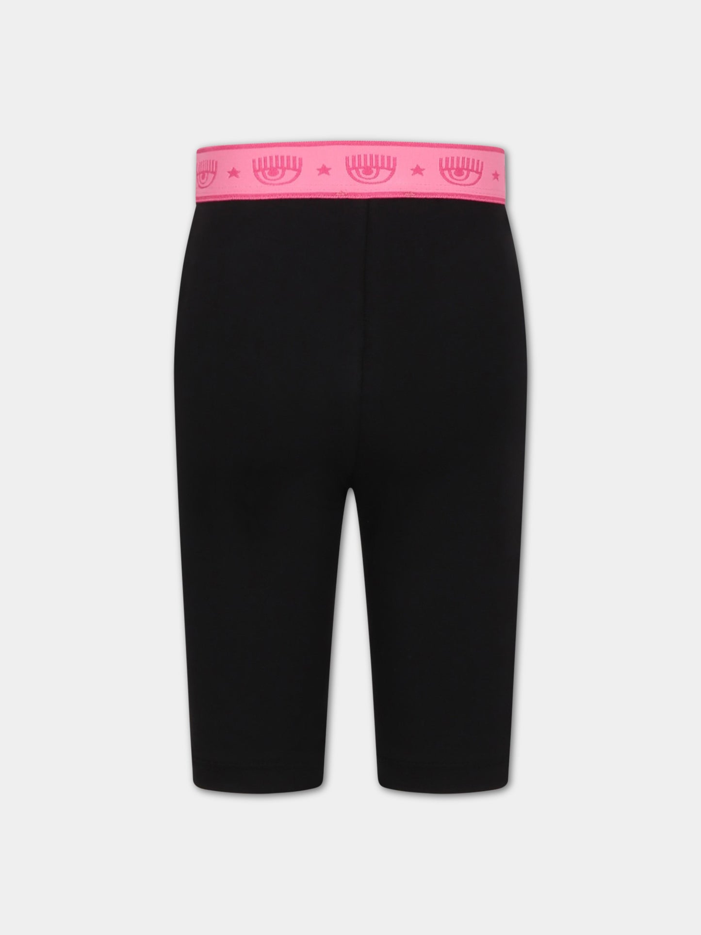 Ciclisti neri per bambina con occhiolini,Chiara Ferragni Collection,51A403 1201 0050