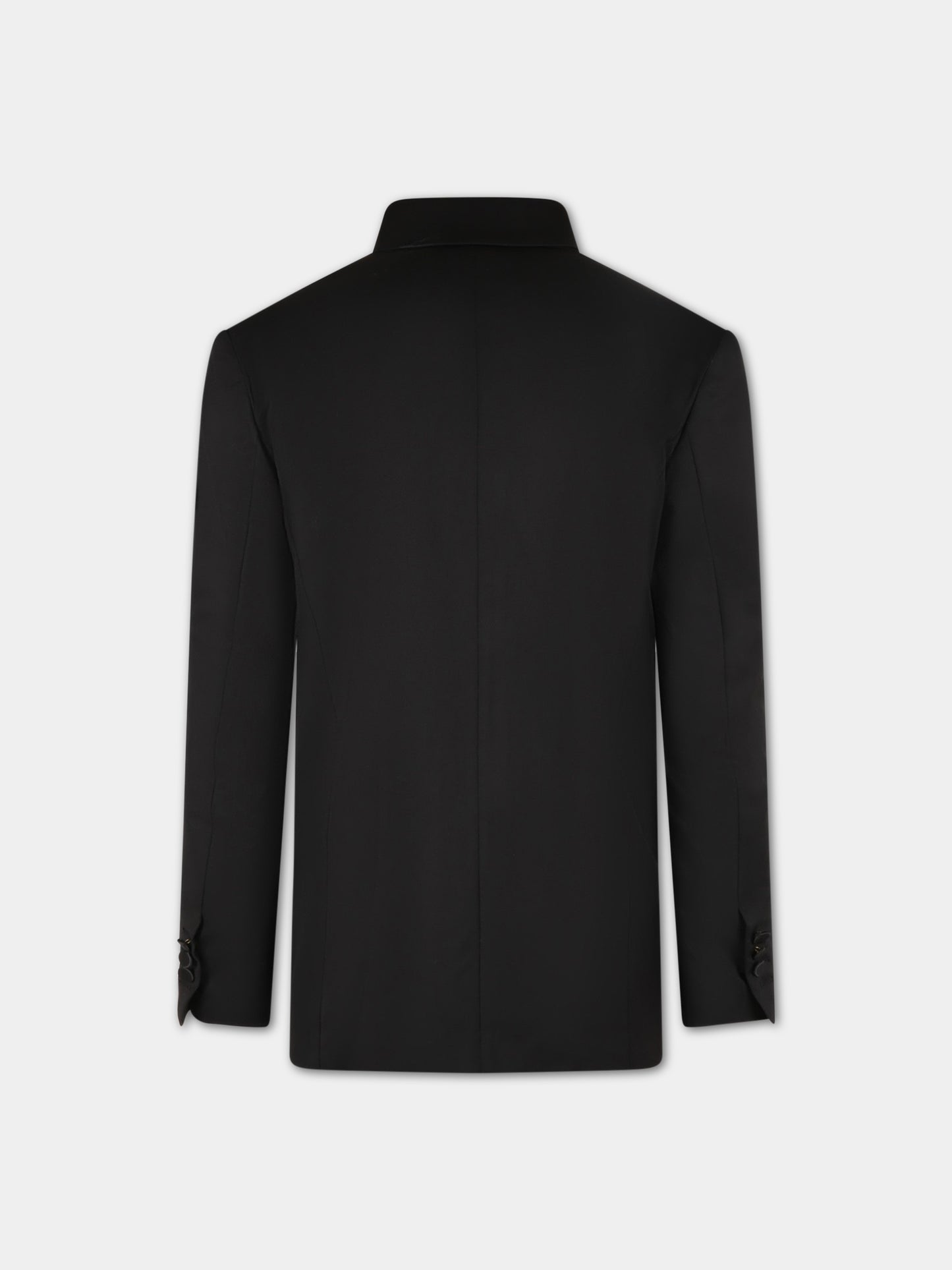 Giacca nera per bambini con patch logato,Balmain Kids,BS2P44 I0089 930