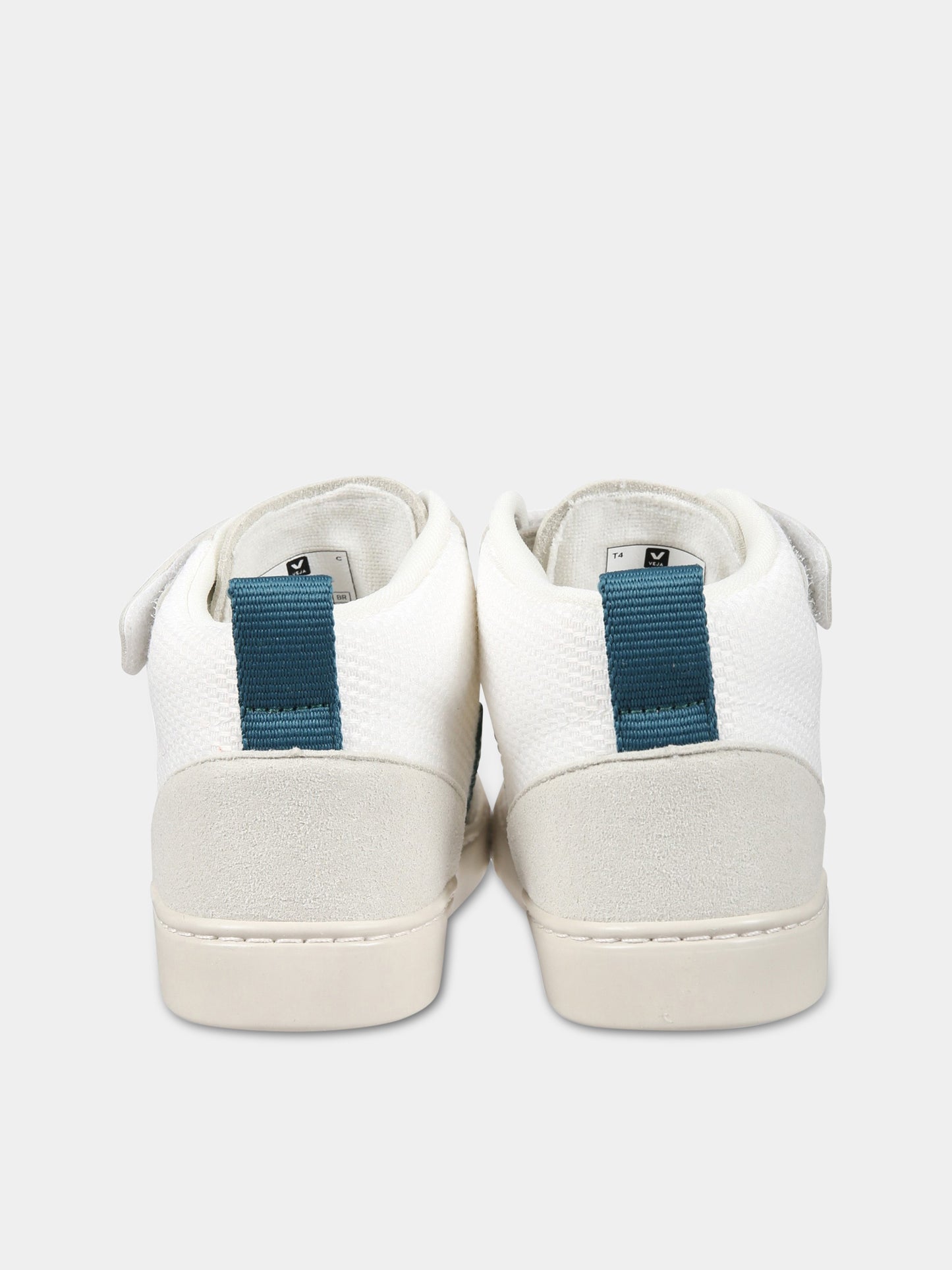 Sneakers bianche per bambino con logo verde,Veja,DV1703231C