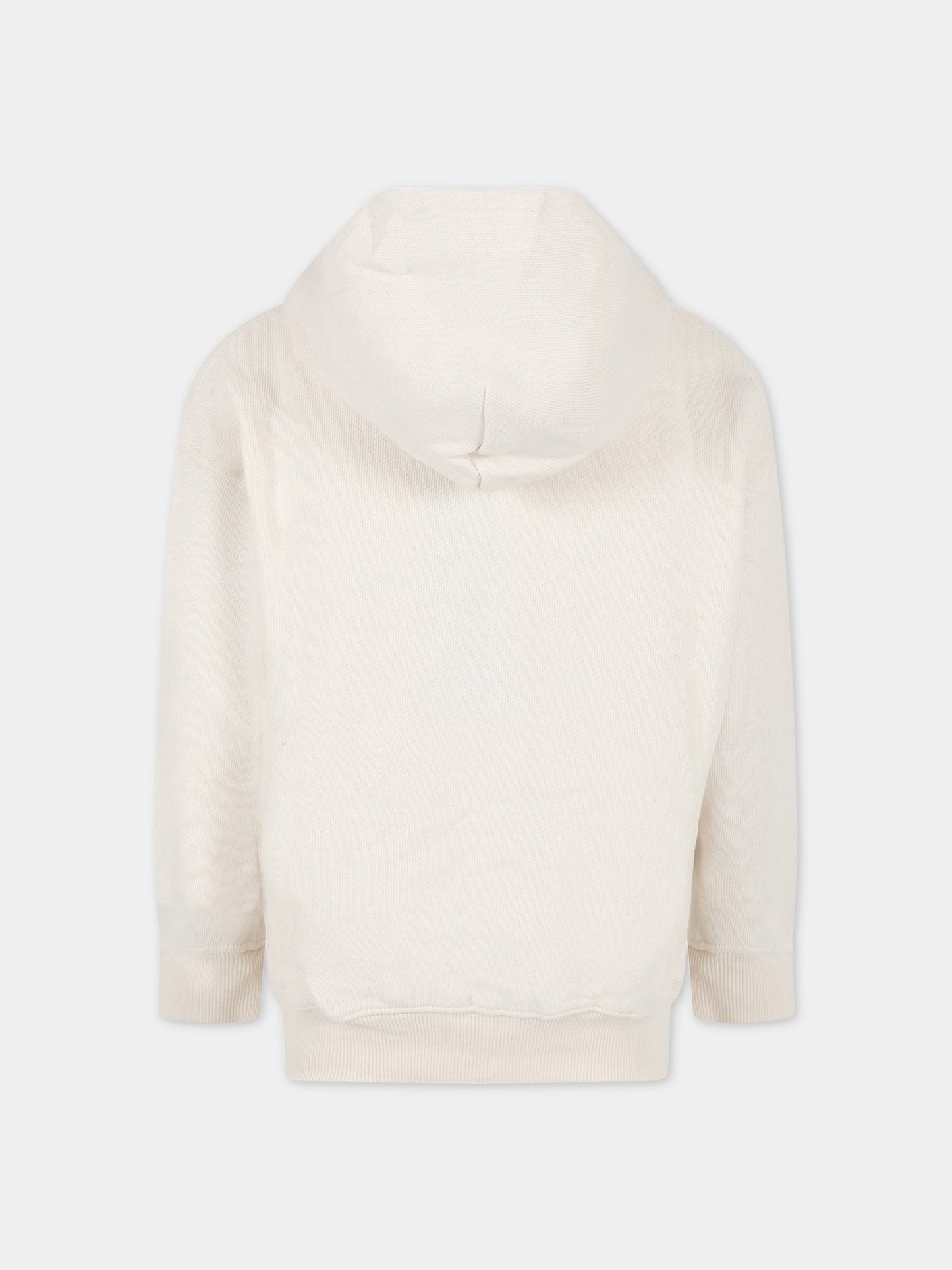 Felpa avorio per bambina con simbolo della pace,Molo,6S23J307 3214