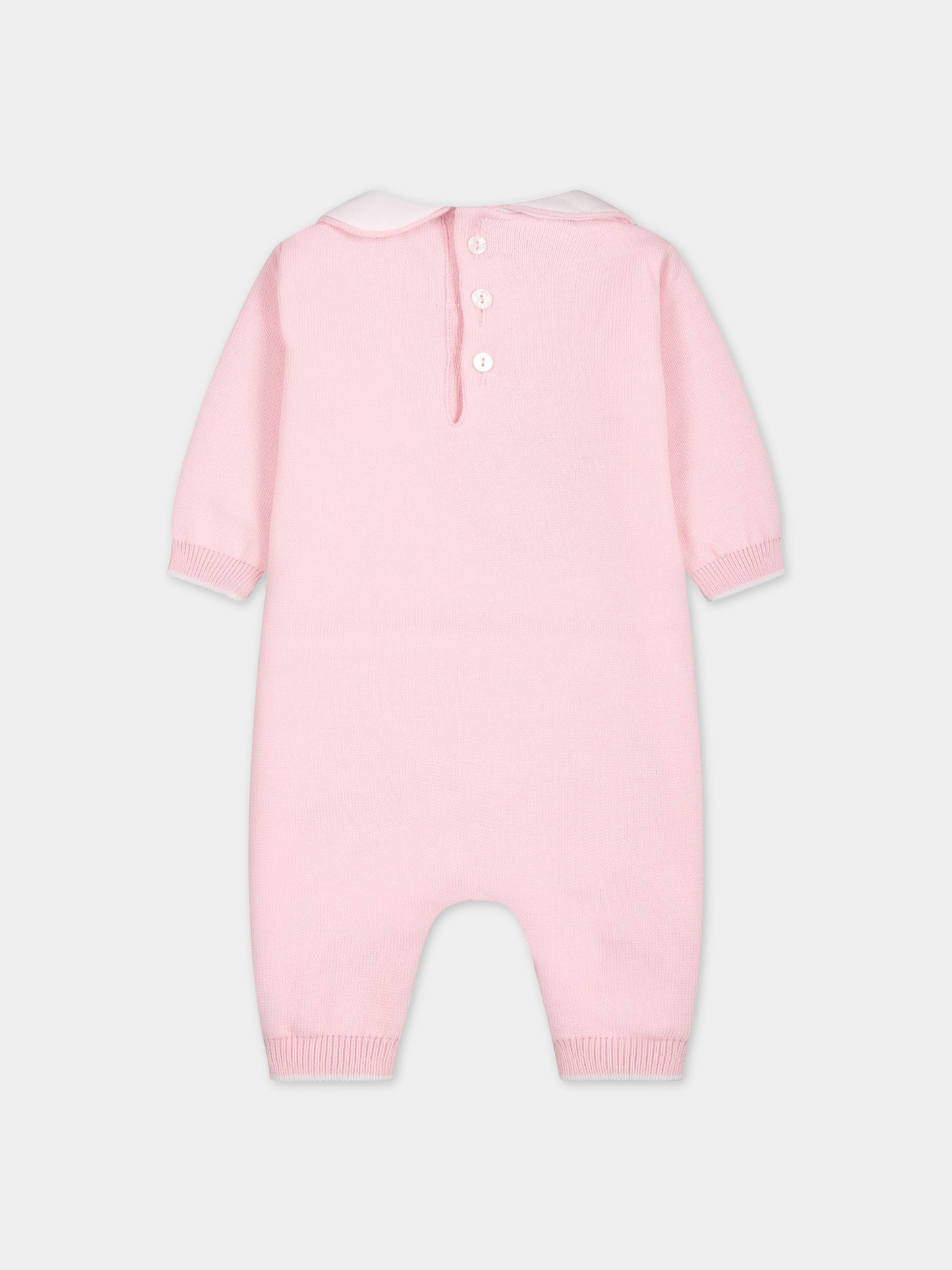 Tutina rosa per neonata con scritta Amore ,Little Bear,6122 ROSA