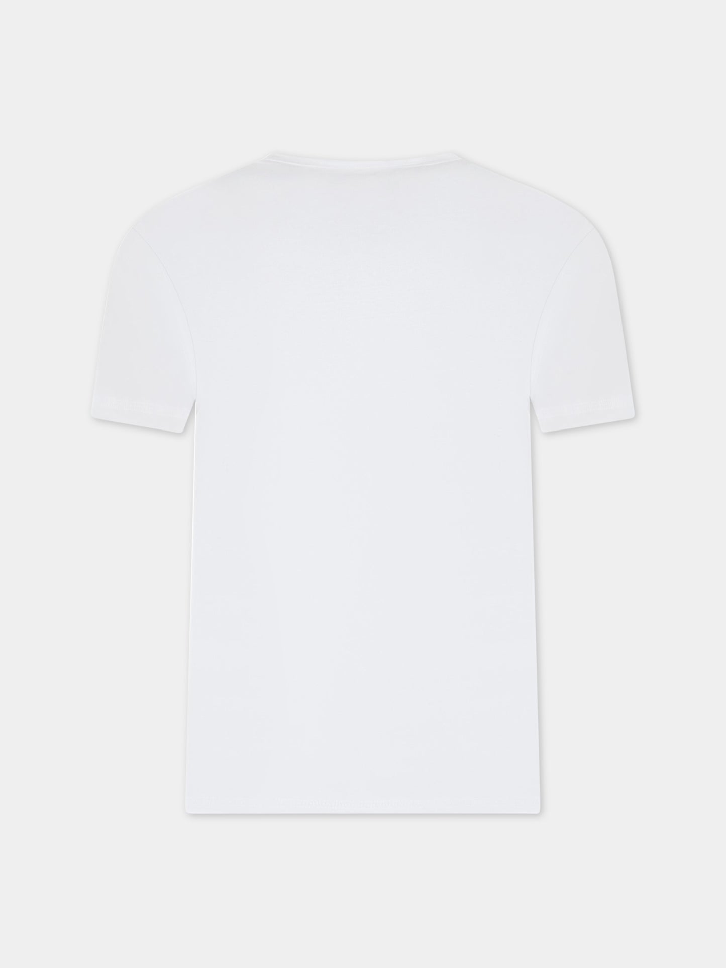 T-shirt bianca per bambino con scritta nera,Zadig & Voltaire Kids,X25352 N40