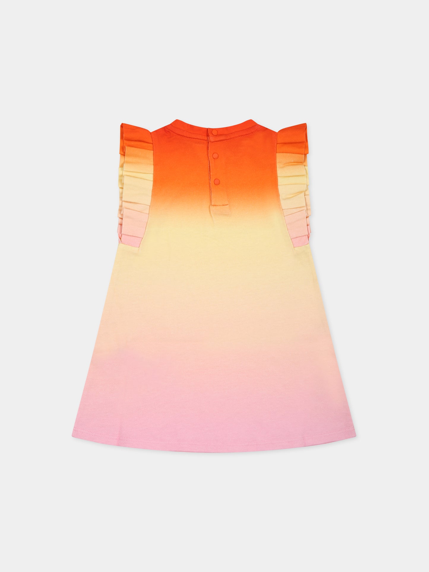 Vestito multicolor per neonata con logo,Givenchy Kids,H02101 Z40