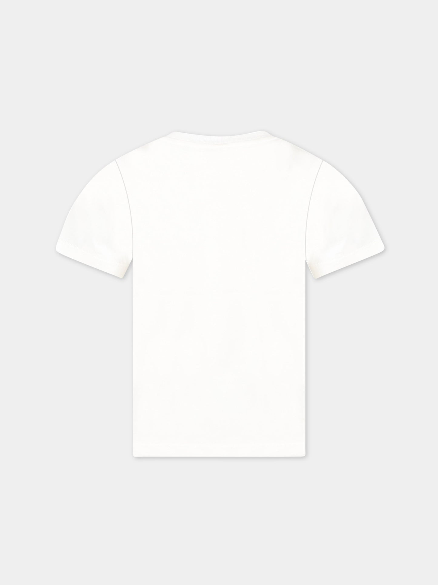 T-shirt bianca per bambini con Pop Corn,Stella Mccartney Kids,TS8P51 Z0434 101