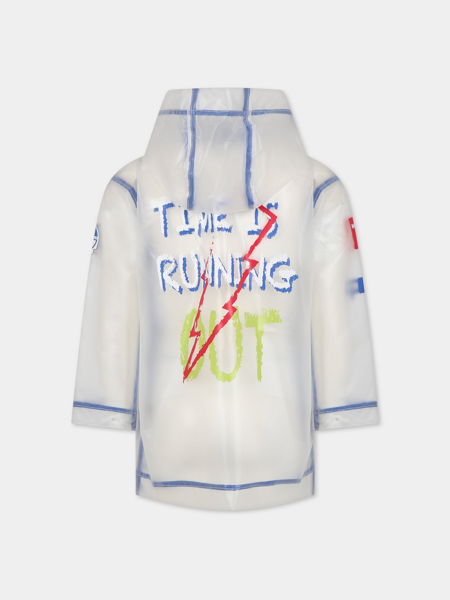 Giubbotto bianco per bambino con stampa e logo,North Sails,701903 000 C001