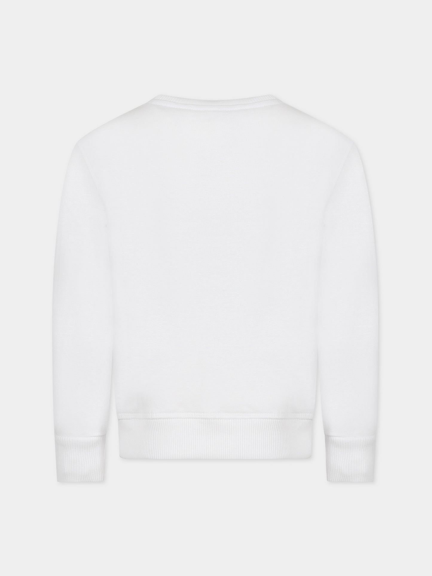 Felpa bianca per bambino con logo blu,North Sails,794406 000 0101