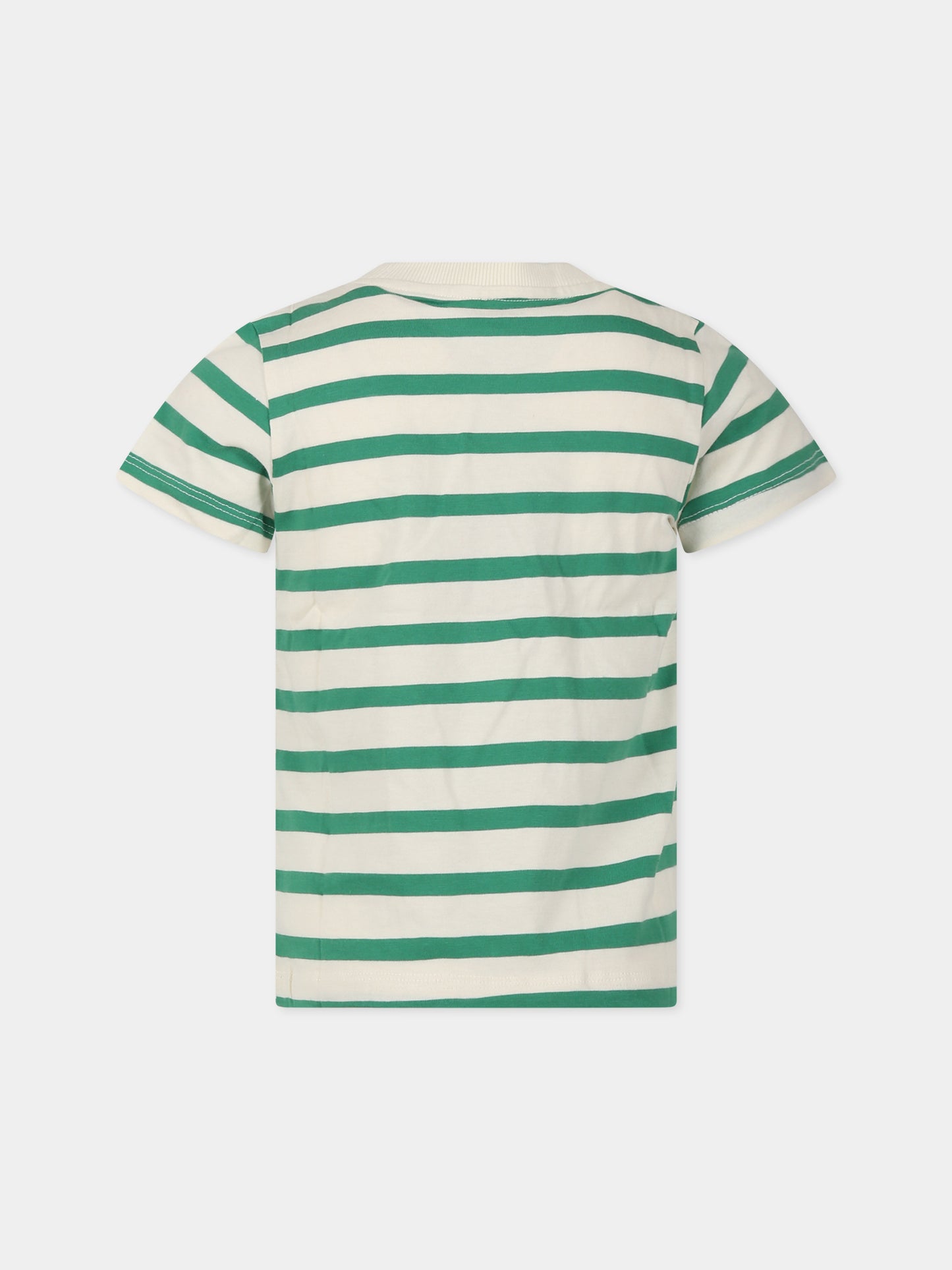 T-shirt multicolor per bambino con patch pantera,Mini Rodini,2322010975