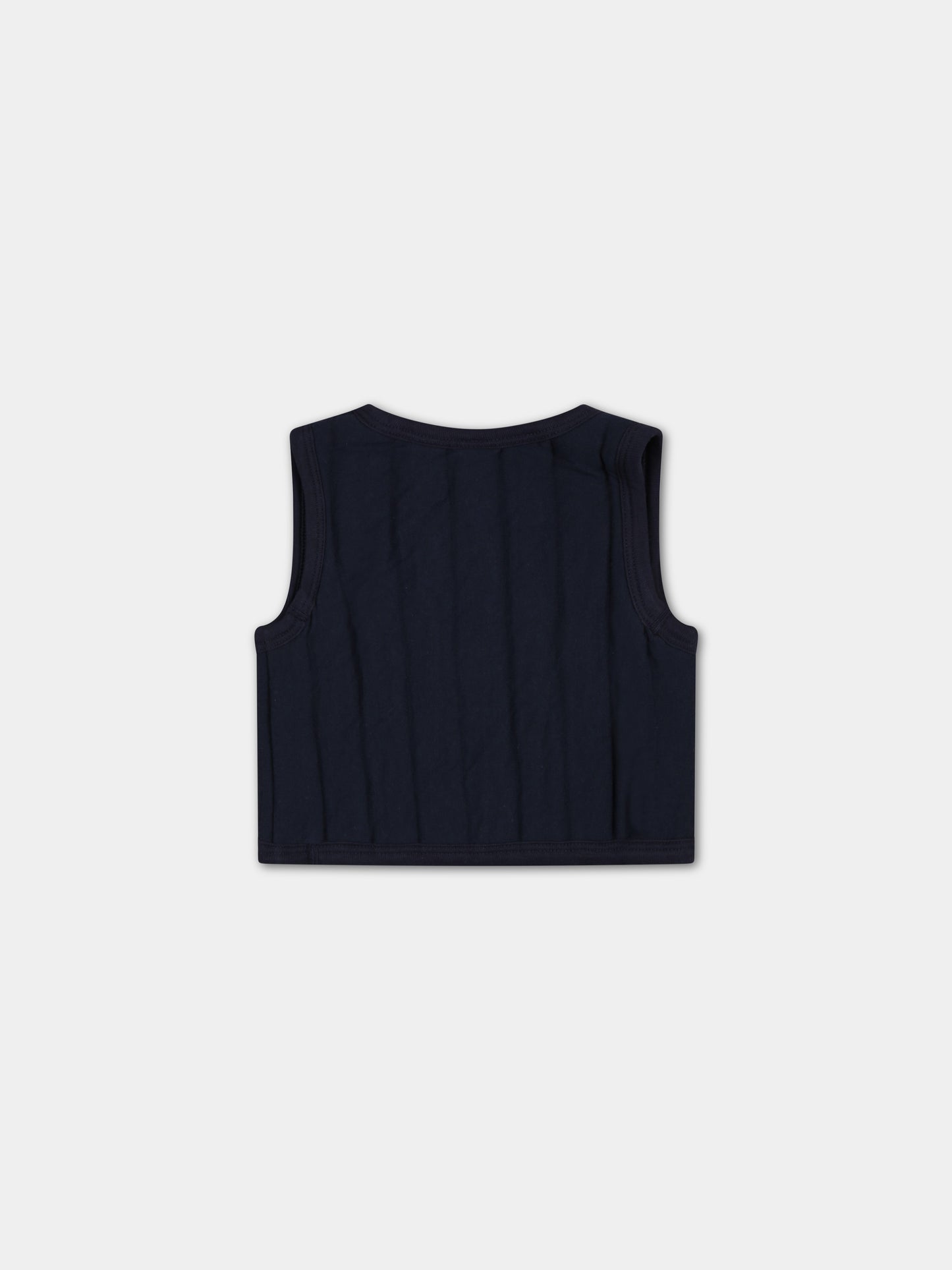 Gilet blu per neonato,Petit Bateau,A072U SMOKING