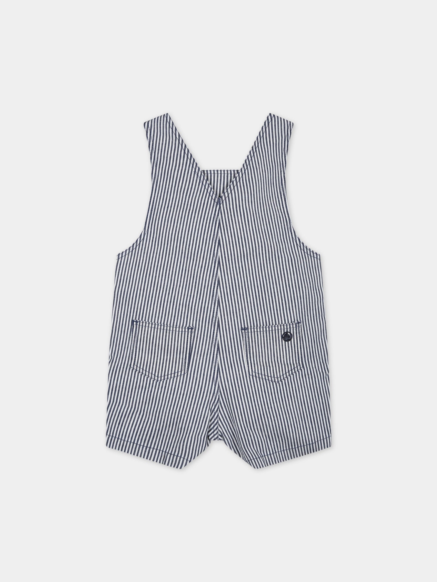 Salopette multicolor per neonato con logo,Petit Bateau,A06VJ MEDIEVAL/MARSHMALLOW