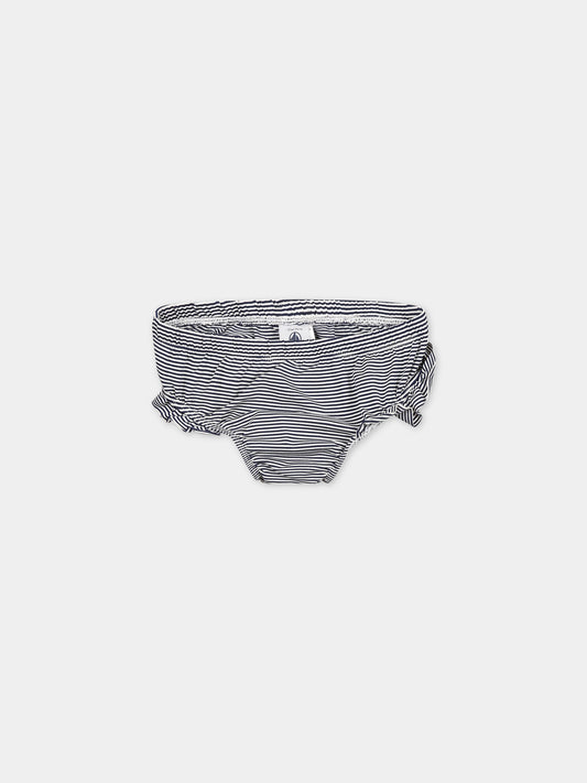 Slip multicolor mare per neonata con logo,Petit Bateau,A03QW MEDIEVAL/MARSHMALLOW