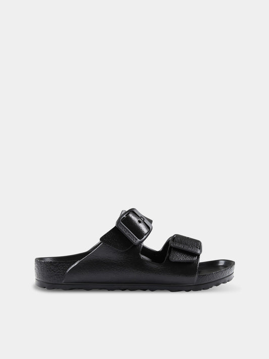 Sandali neri  Arizona Eva Kids  per bambini con logo,Birkenstock,1018924
