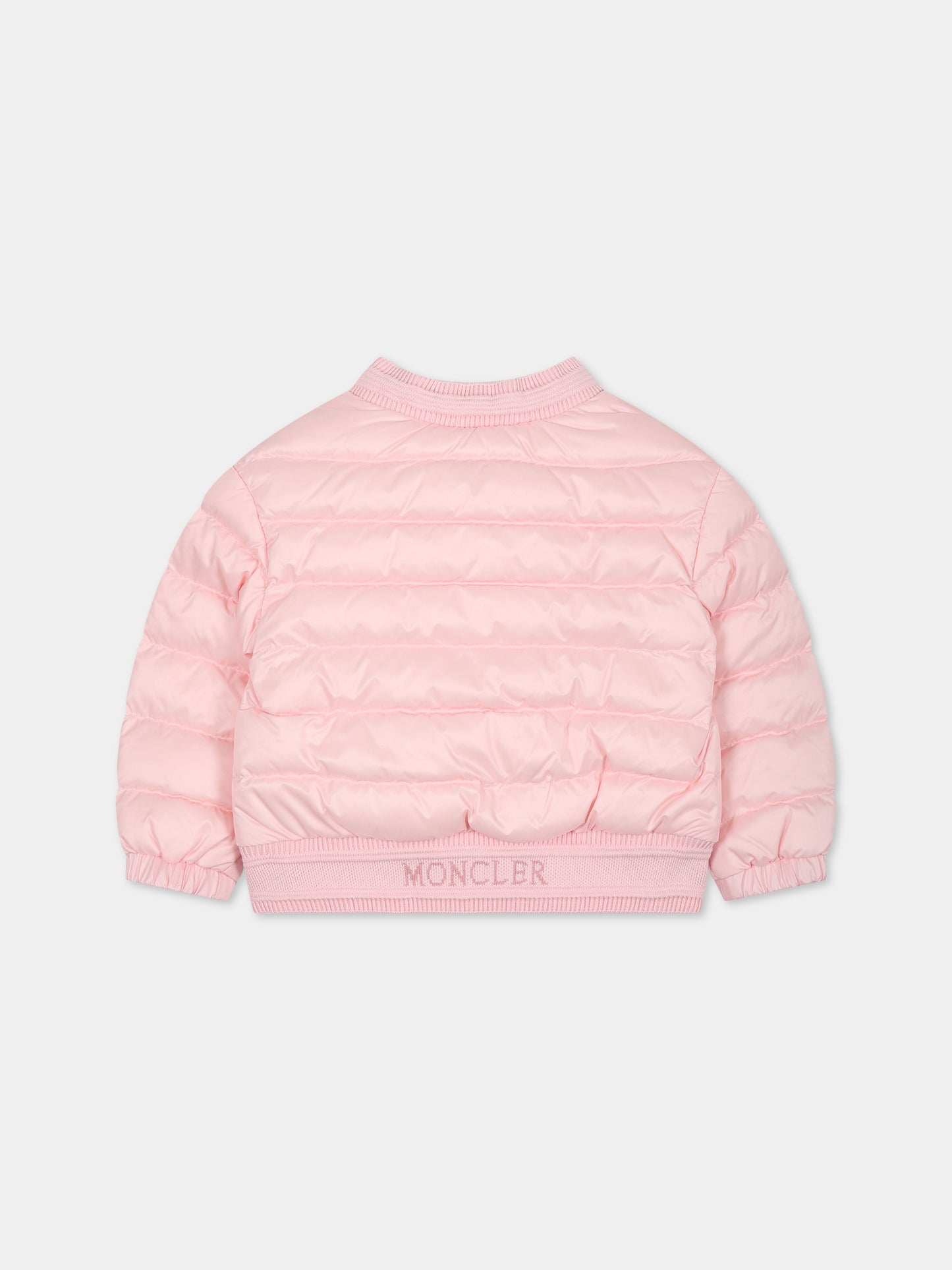 Piumino Ter rosa per neonata con logo,Moncler Kids,951 1A00020 595FE 506