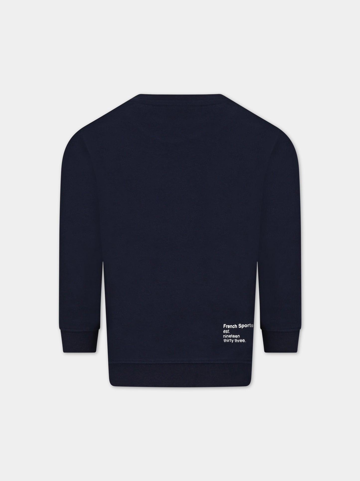 Felpa blu per bambino con iconico logo,Lacoste,SJ0644 166