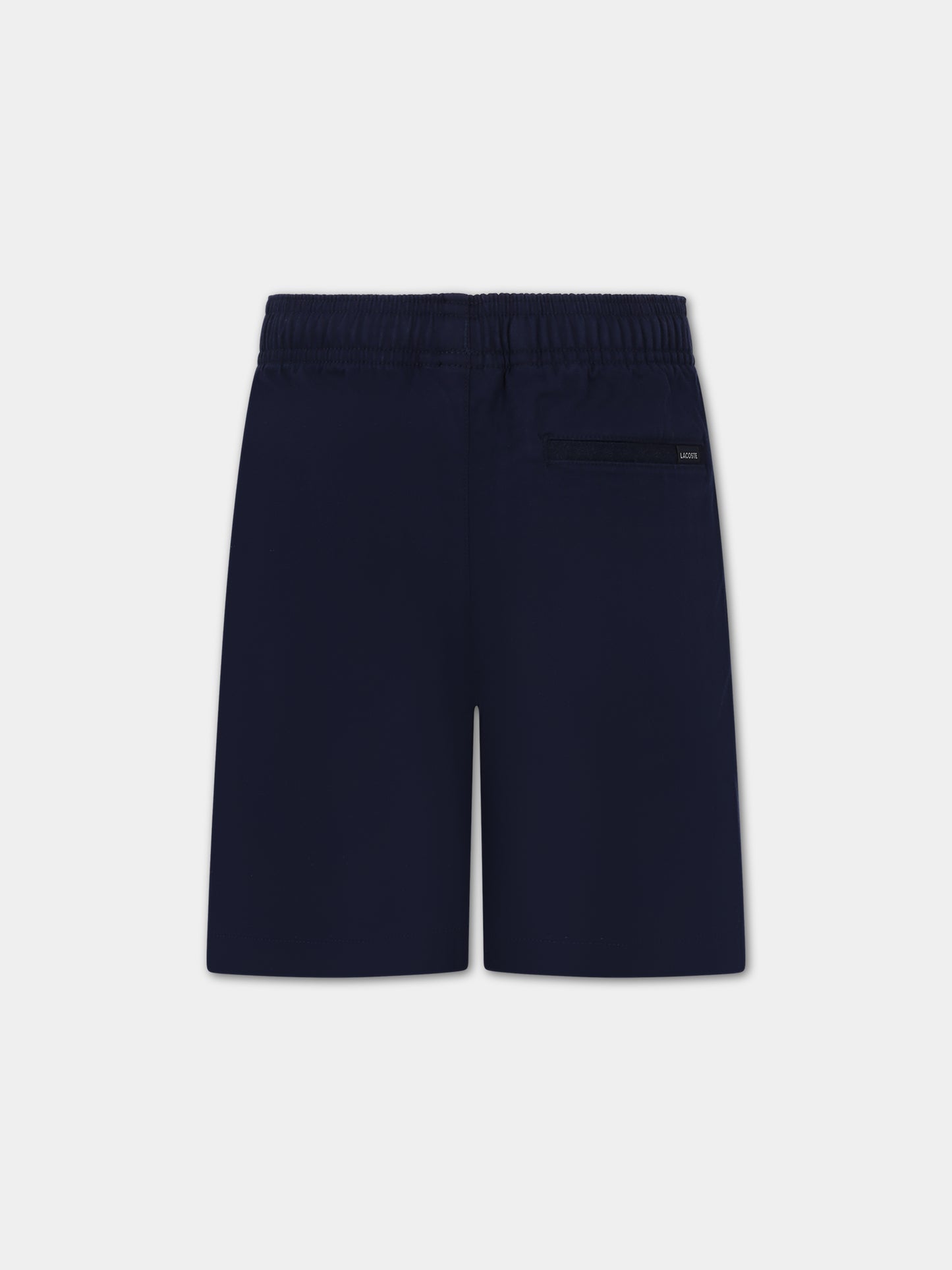Shorts blu per bambino con iconico coccodrillo,Lacoste,FJ5242 166