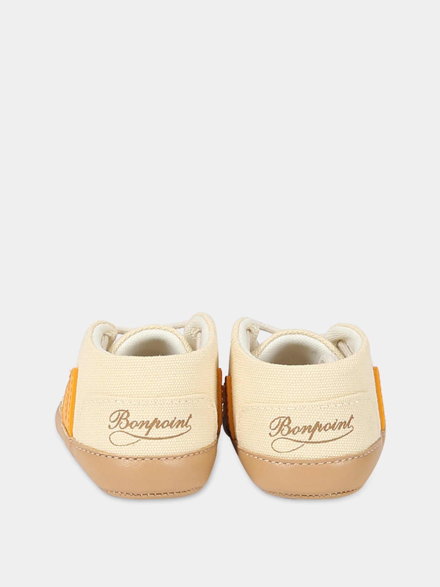 Sneakers avorio per neonati con logo,Veja X Bonpoint,BB0103239C