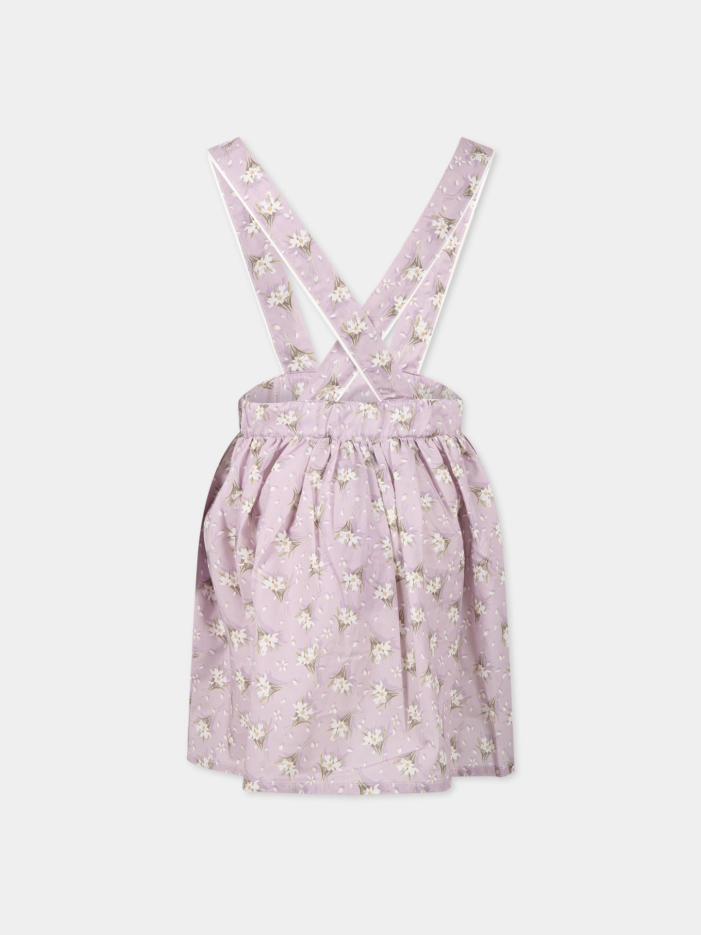 Gonna viola per bambina con stampa floreale,Paade Mode,232167520