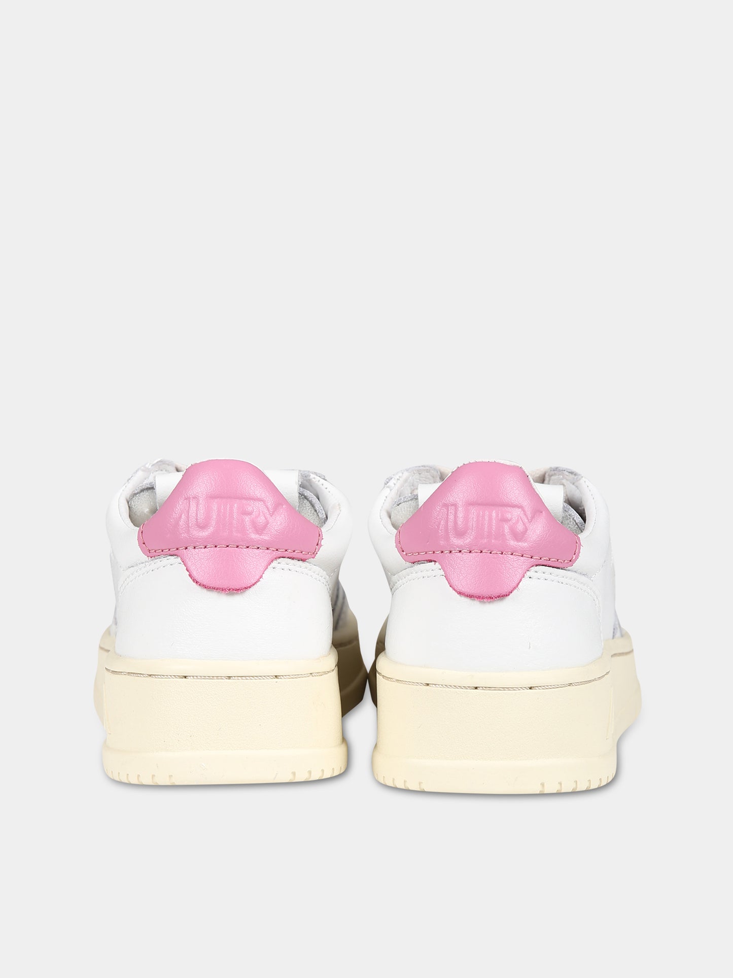Sneakers bianche per bambina con logo,Autry,KULK LL19