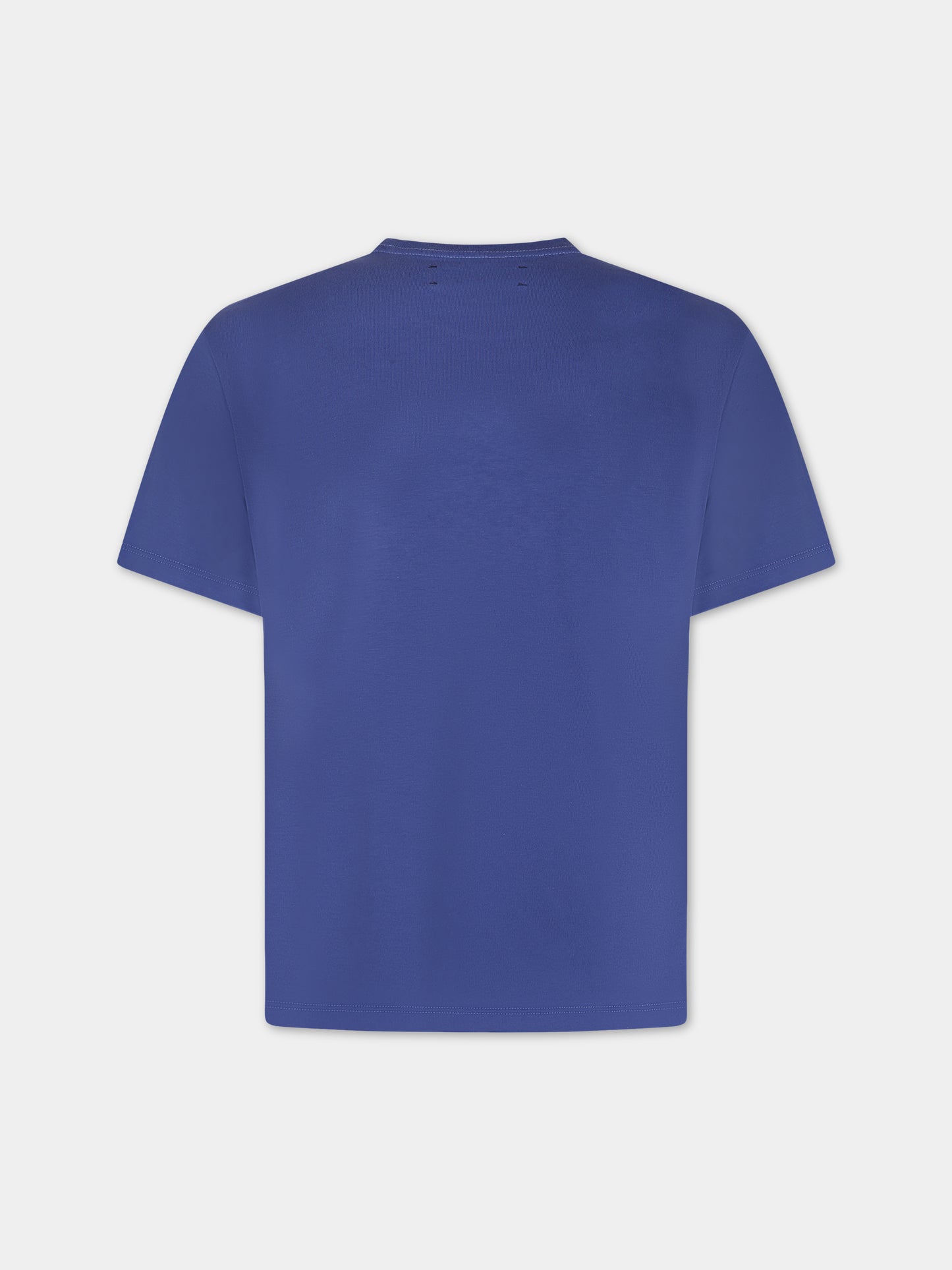 T-shirt blu per bambini con tigre e logo,Amiri,PF23KJT002 420