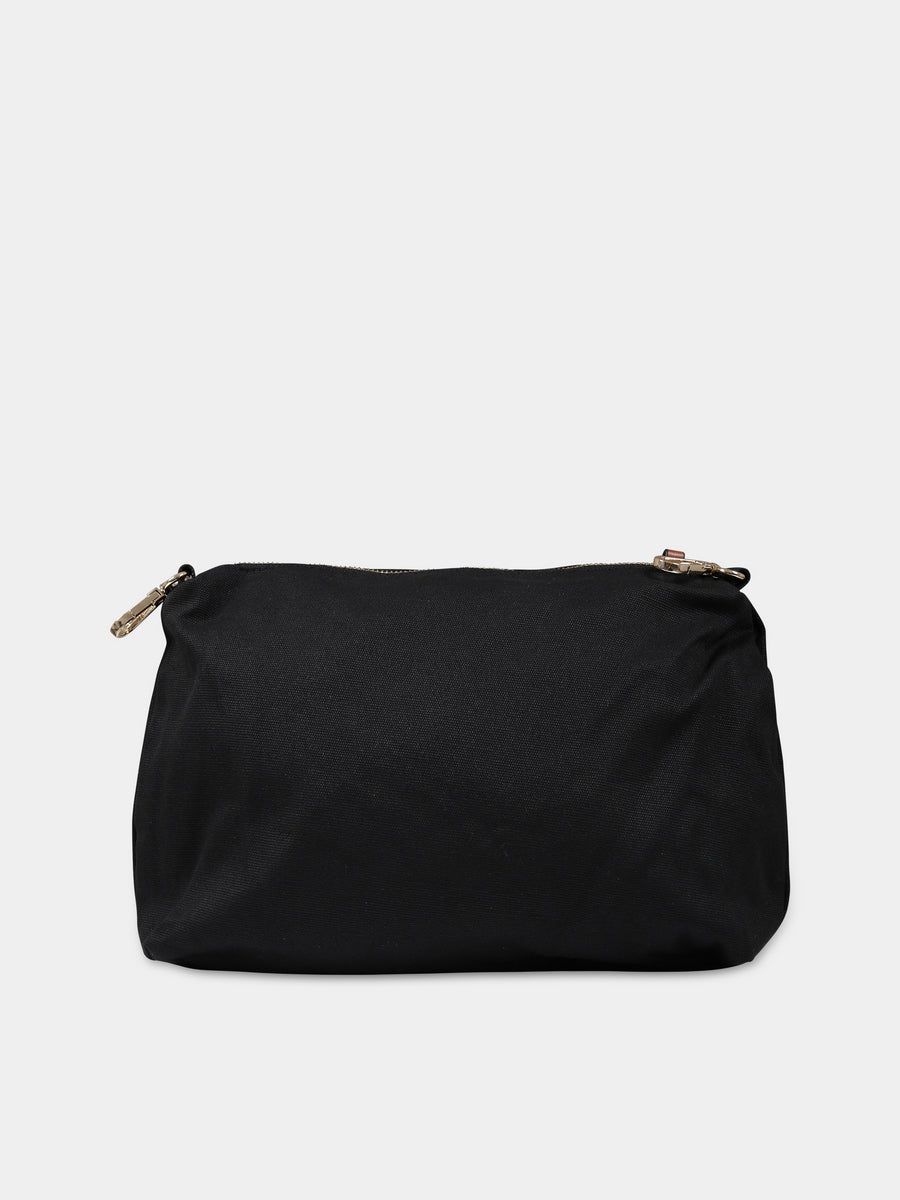 Borsa mamma nera per neonati con logo,Chloé Kids,C90411 09B