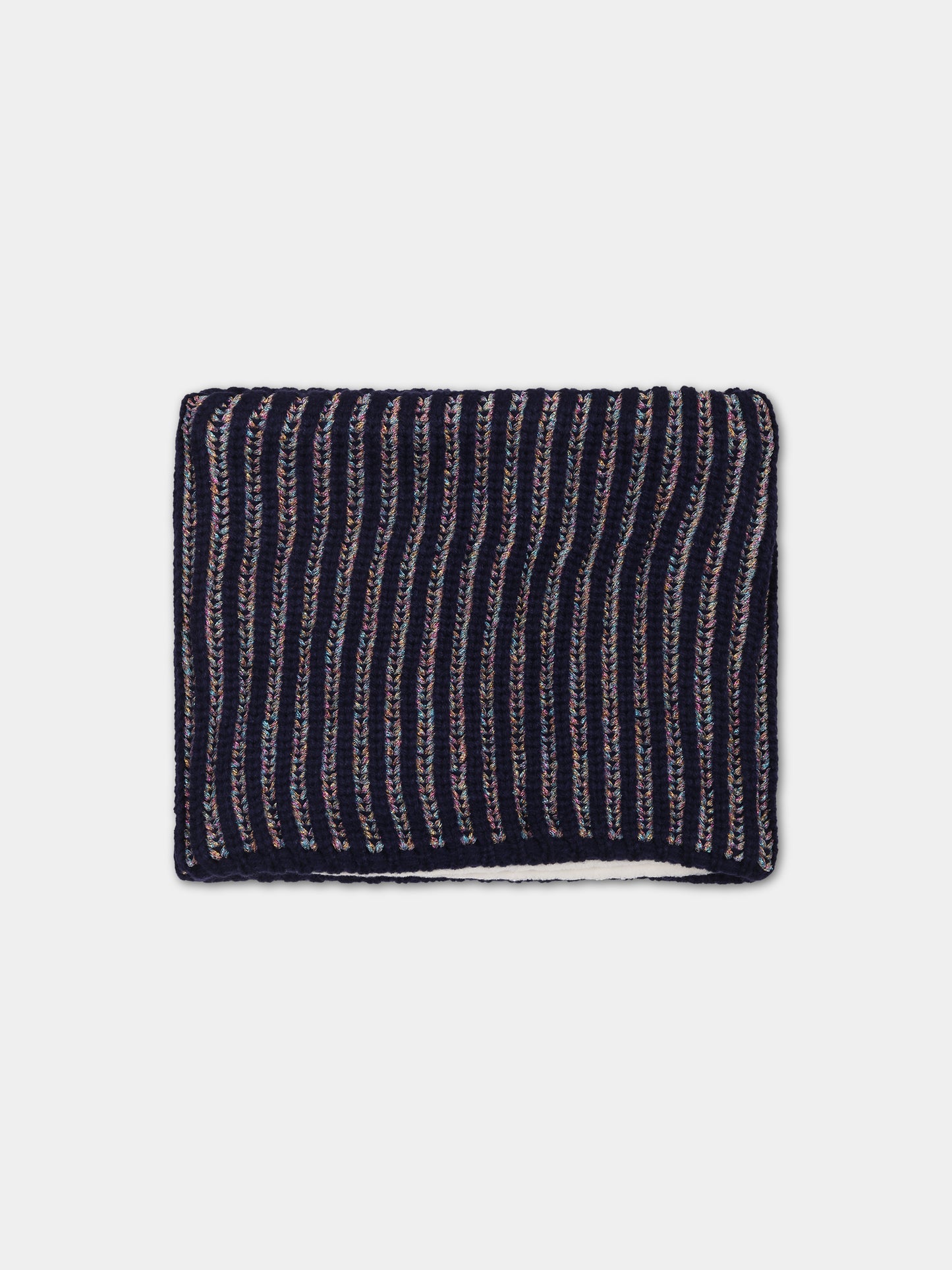 Sciarpa blu per bambina con cuori,Billieblush,U11152 85T