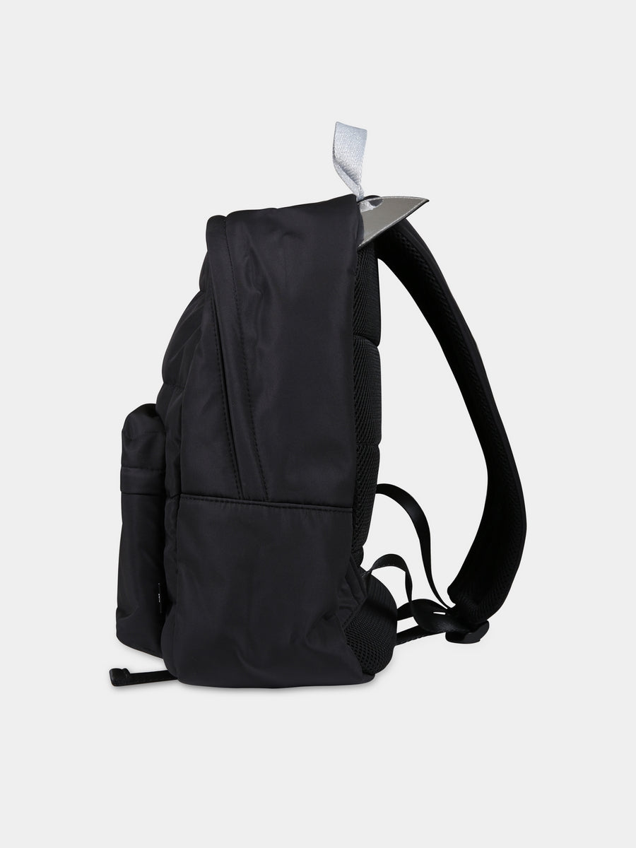 Zaino nero per bambini con Karl e Choupette,Karl Lagerfeld Kids,Z10167 09B