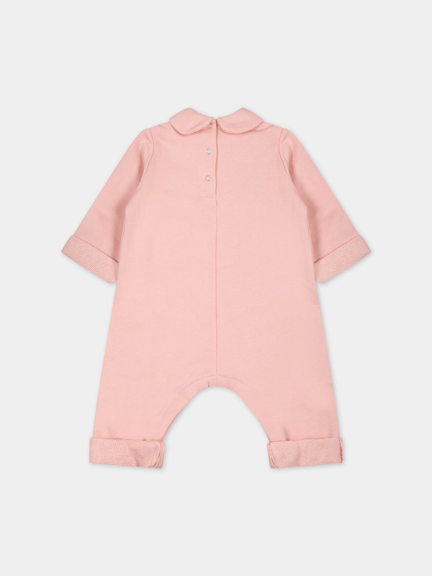 Tutina rosa per neonata con stampa e logo,Gucci Kids,747972 XJFM0 5611