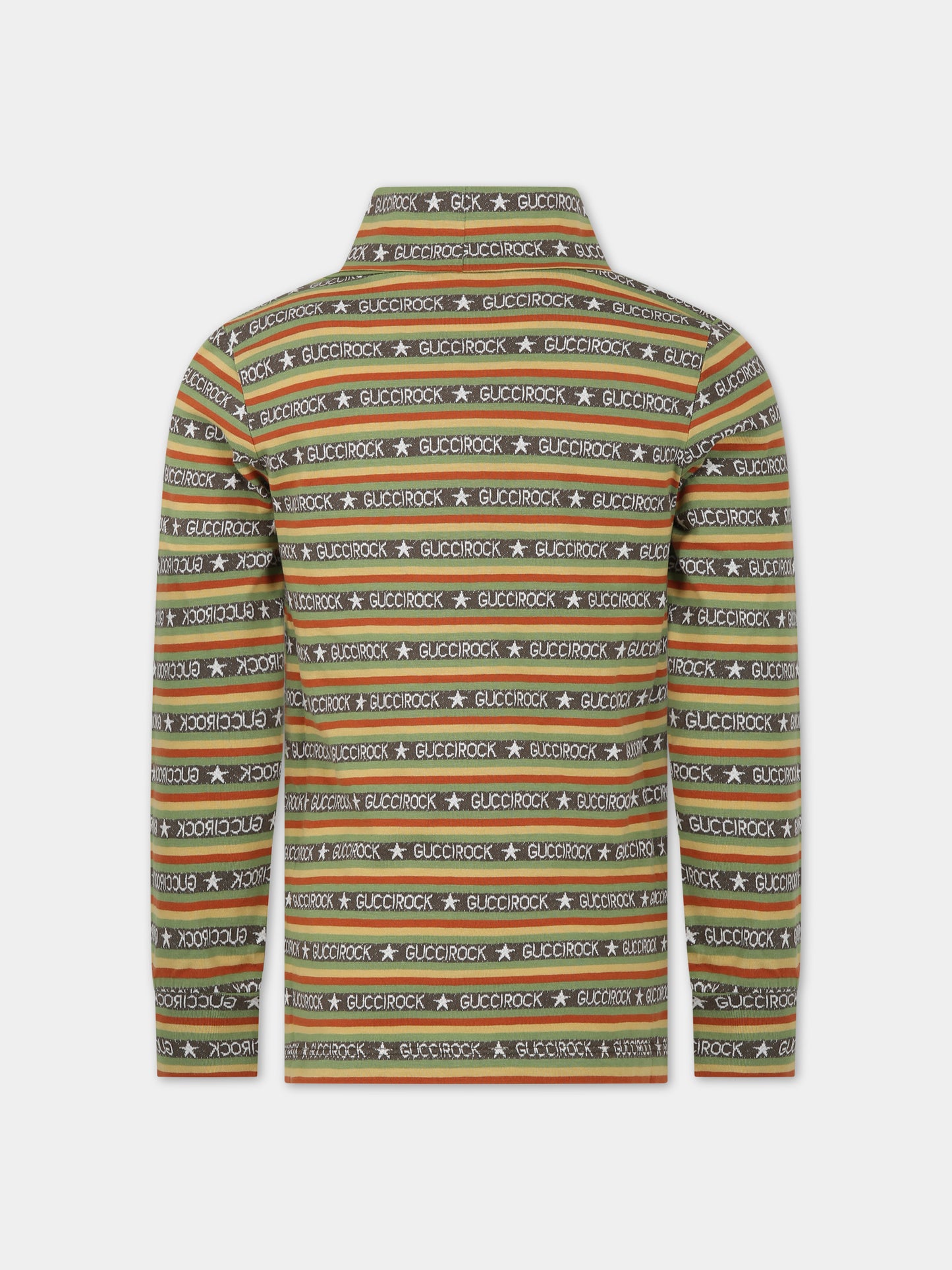 Dolcevita multicolor per bambina con scritta Guccirock,Gucci Kids,755987 XJFLW 3216