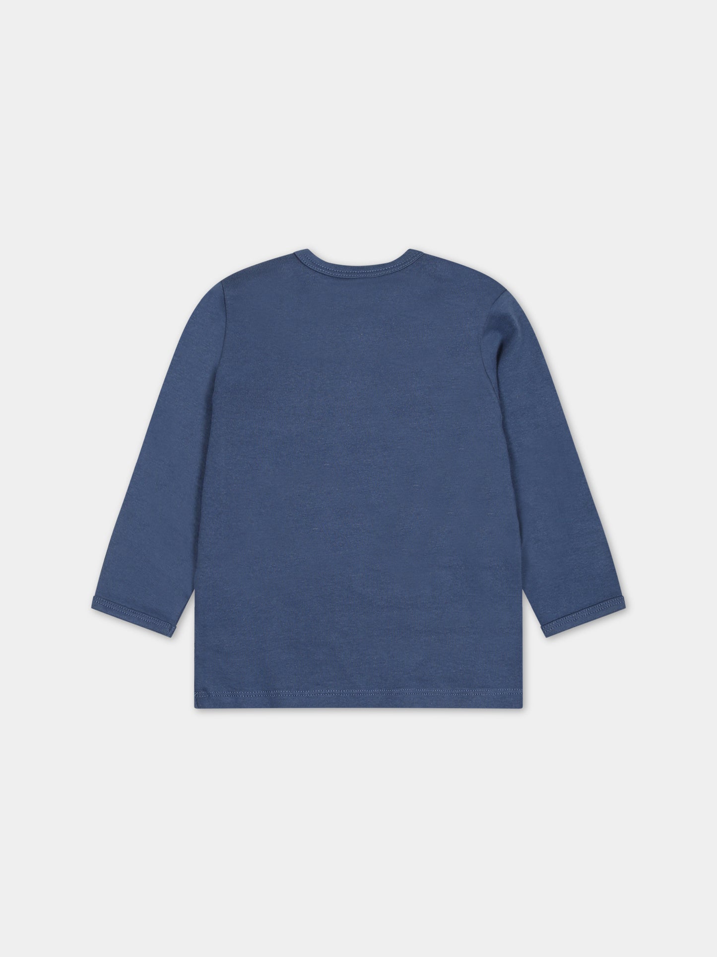 T-shirt blu per neonati con smile,Molo,6W23A406 8806