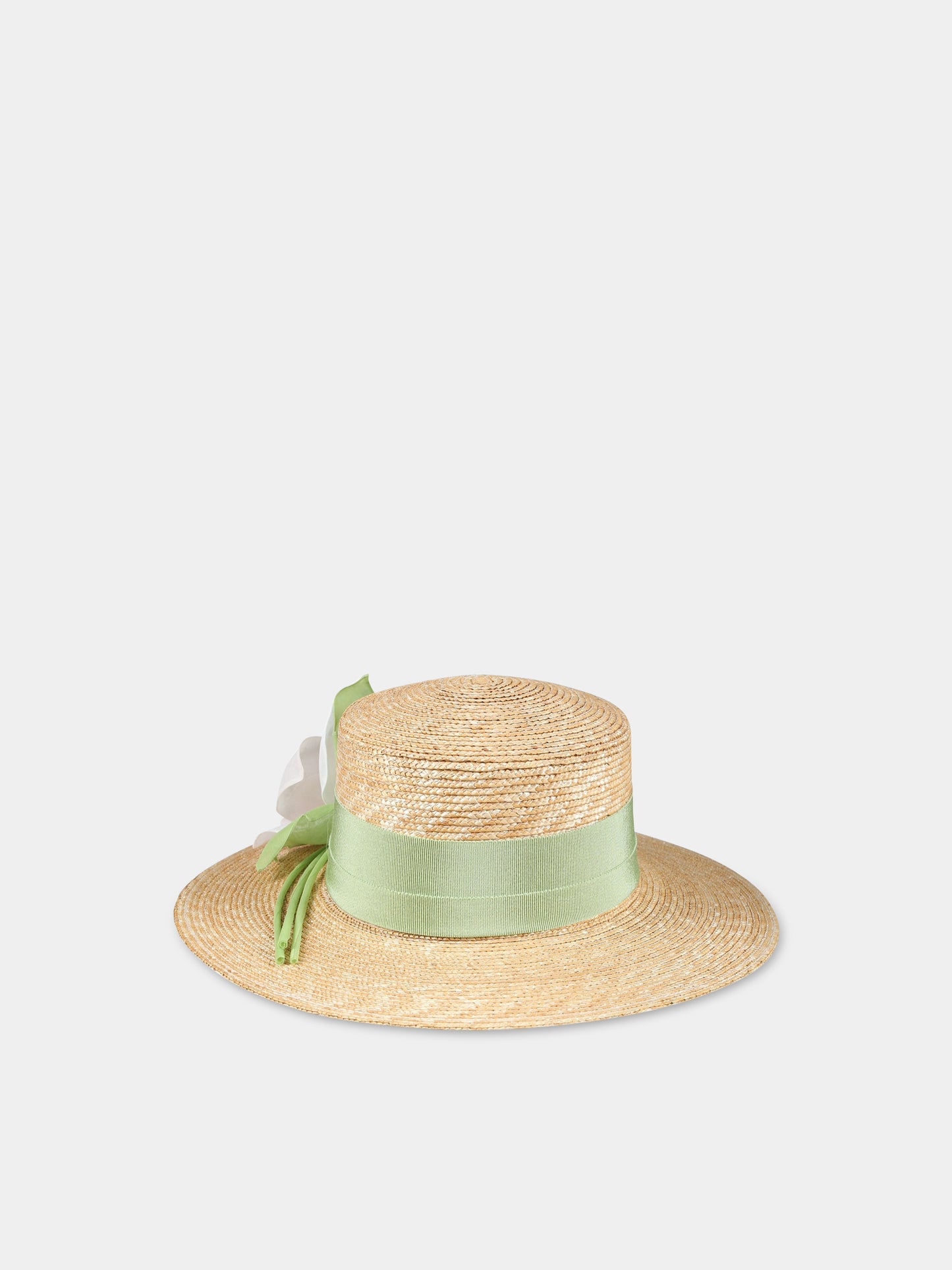 Cappello beige per bambina con rosa,Raffaella,CAPAOST
