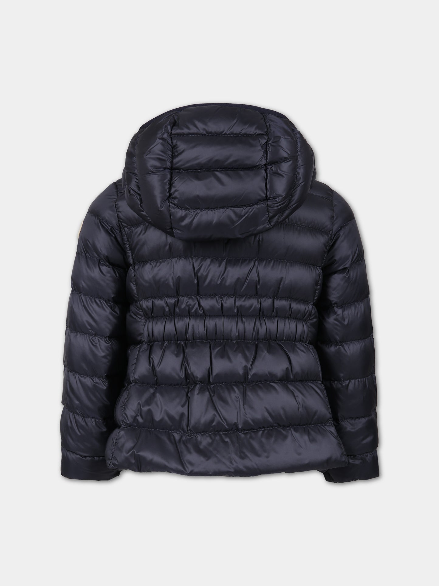 Piumino Liset blu per bambina con patch logato,Moncler Kids,954 1A00102 53048 778