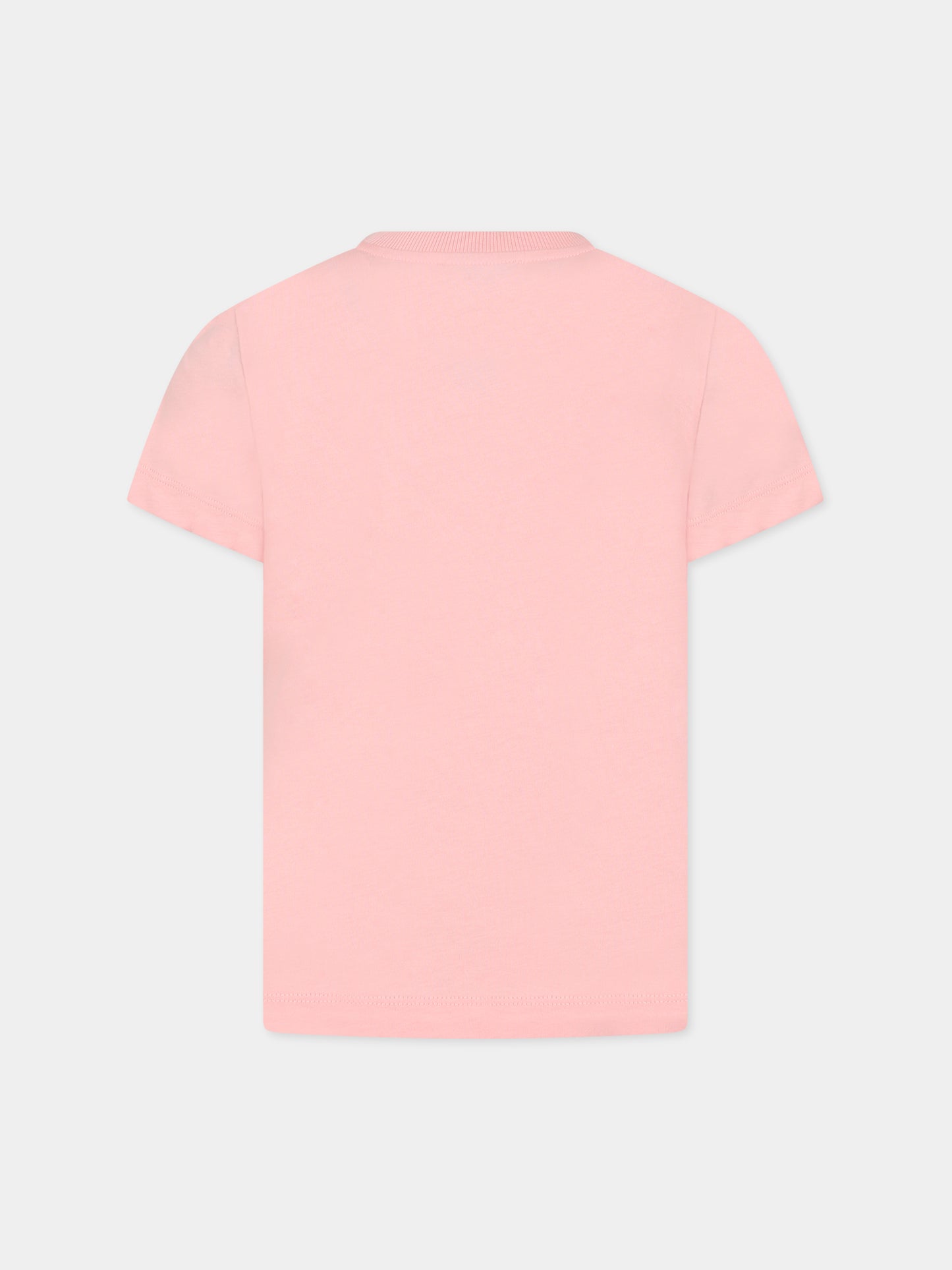 T-shirt rosa per bambina con Teddy Bear,Moschino Kids,HNM03U LAA02 50209