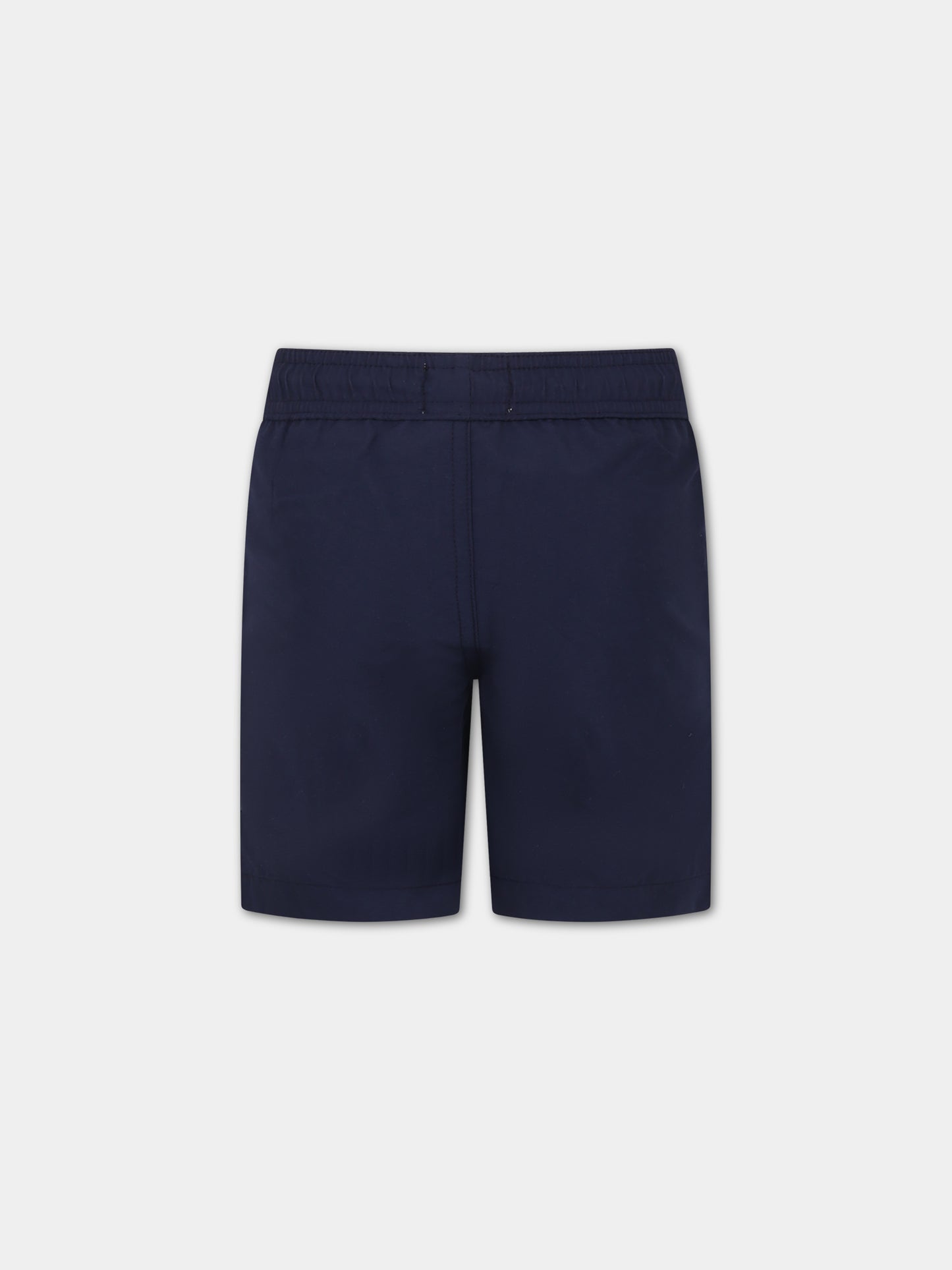 Boxer mare blu per bambino con logo,Timberland,T24C33 85T