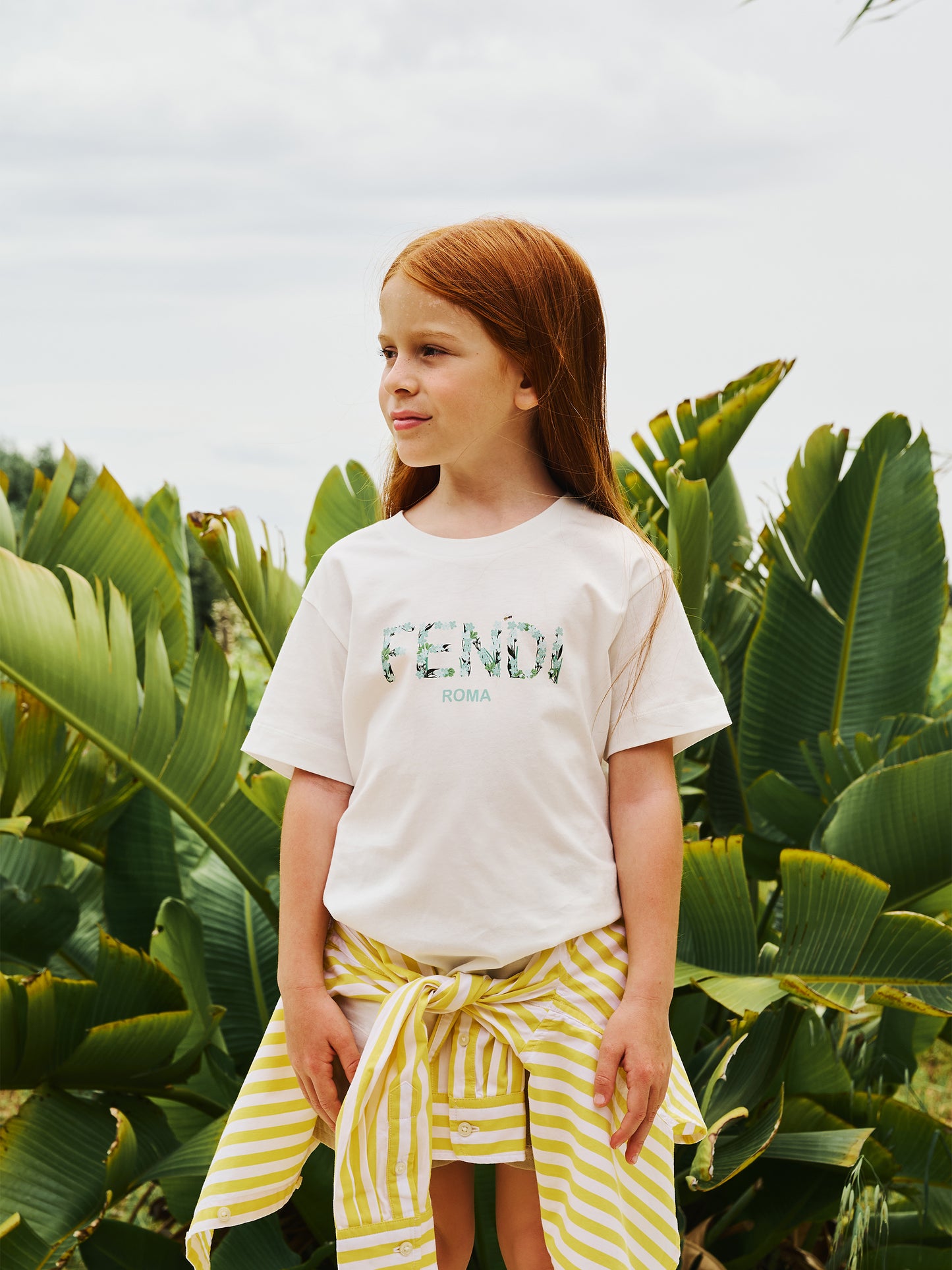 Yellow shirt for girl with horse