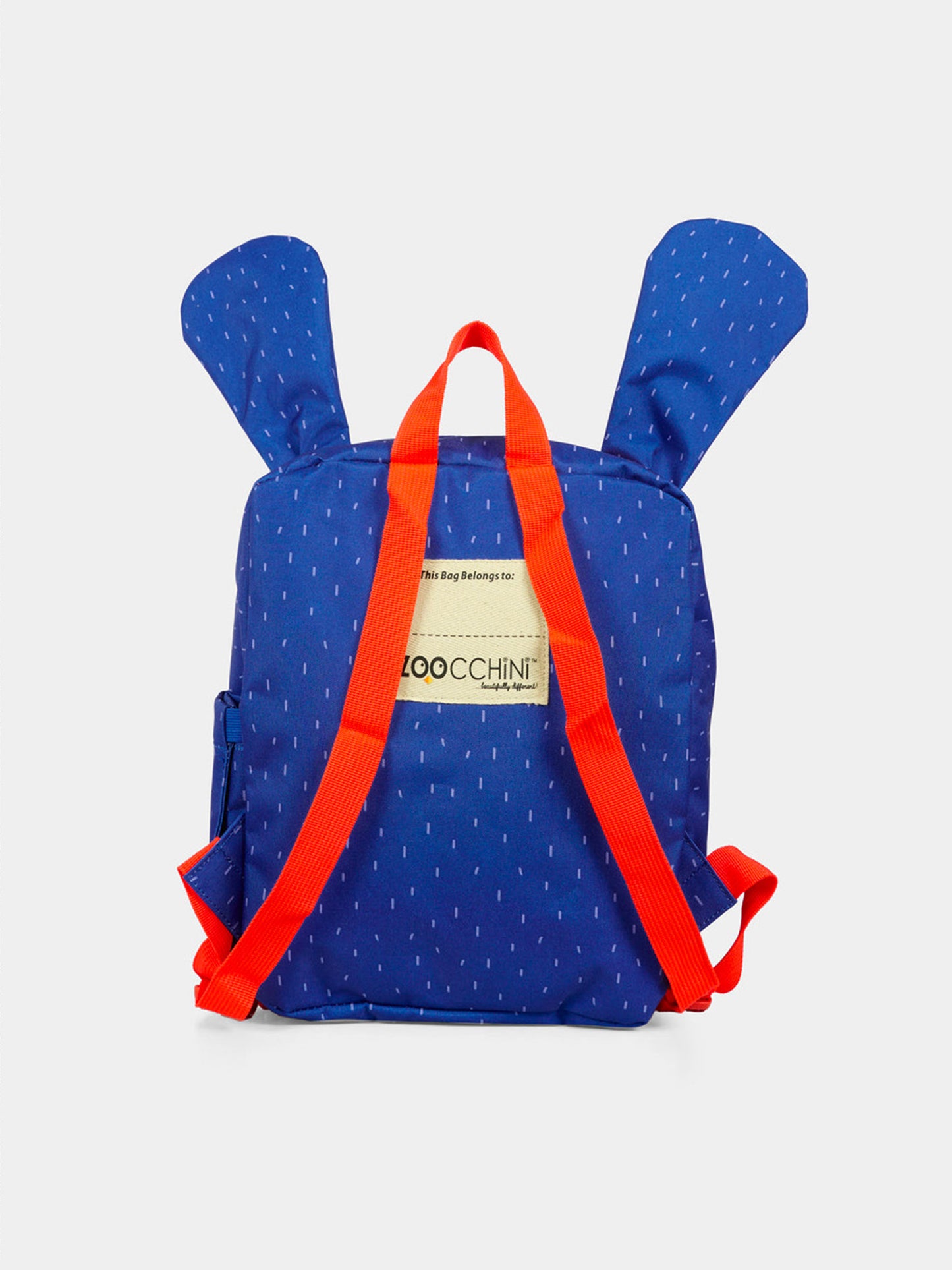 Blue backpack for baby boy with dog