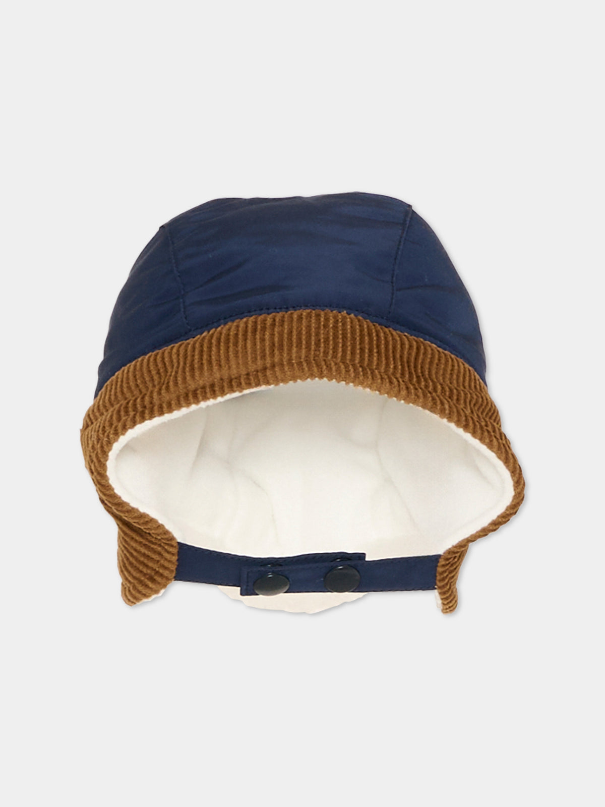 Blue hat with ear flaps for Baby Boy