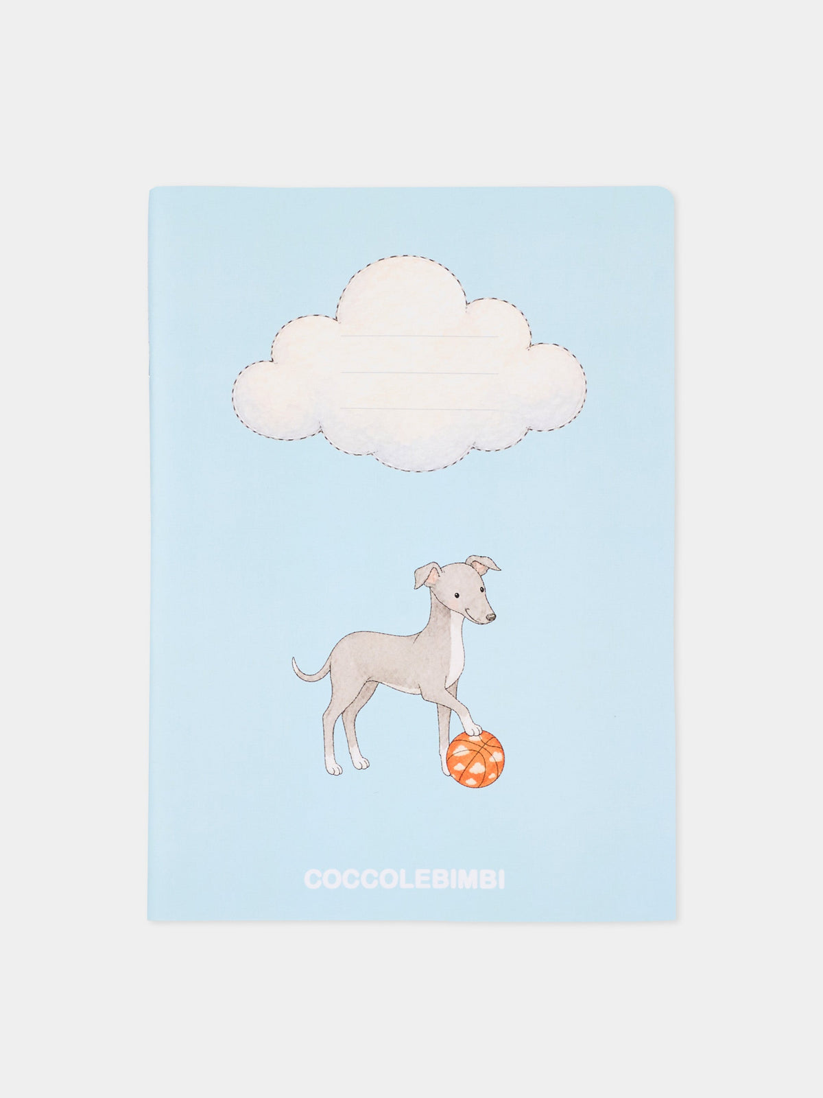 Set di 2 quaderni e astuccio con stampa cani