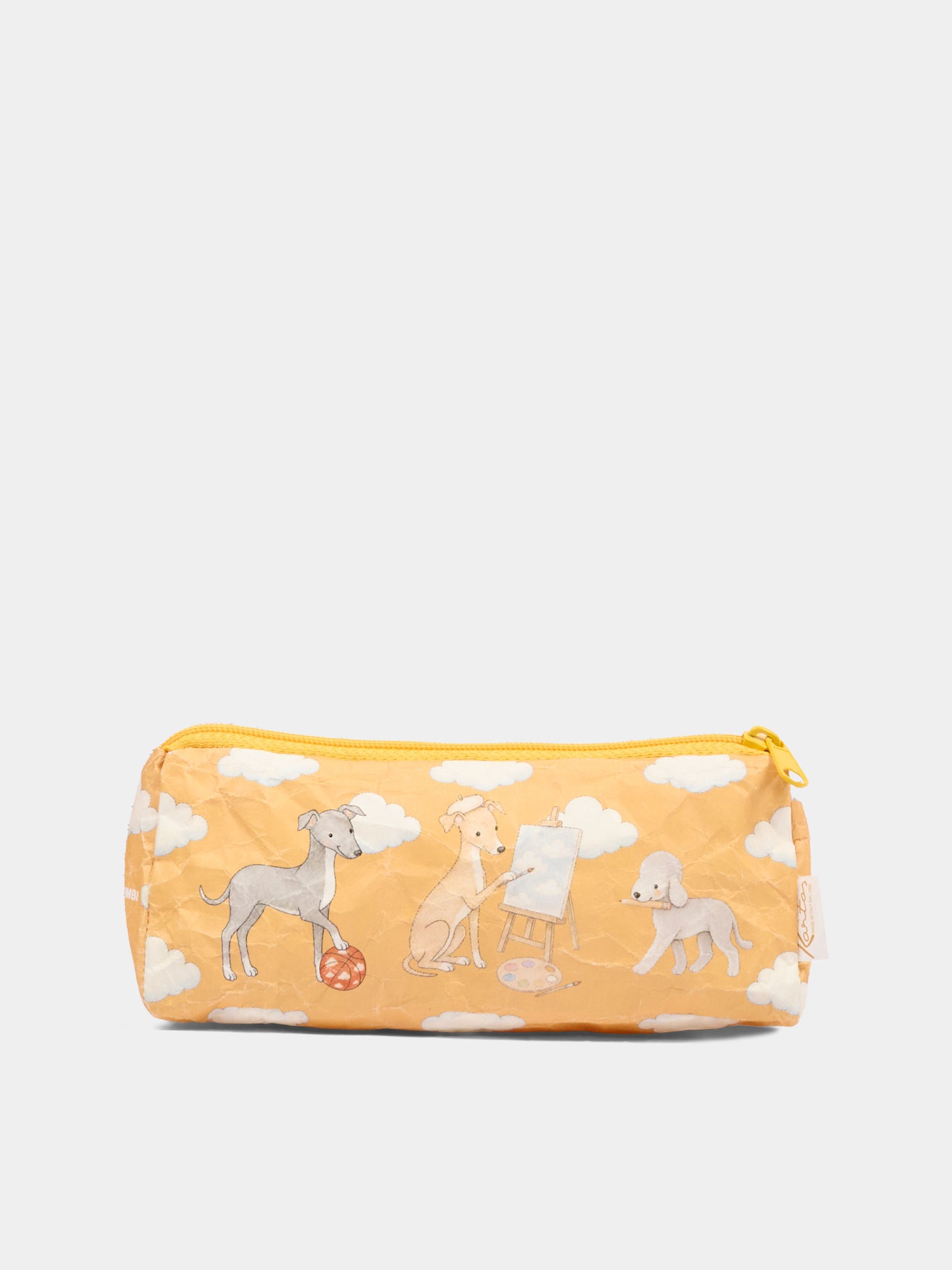 Set di 2 quaderni e astuccio stampa cani
