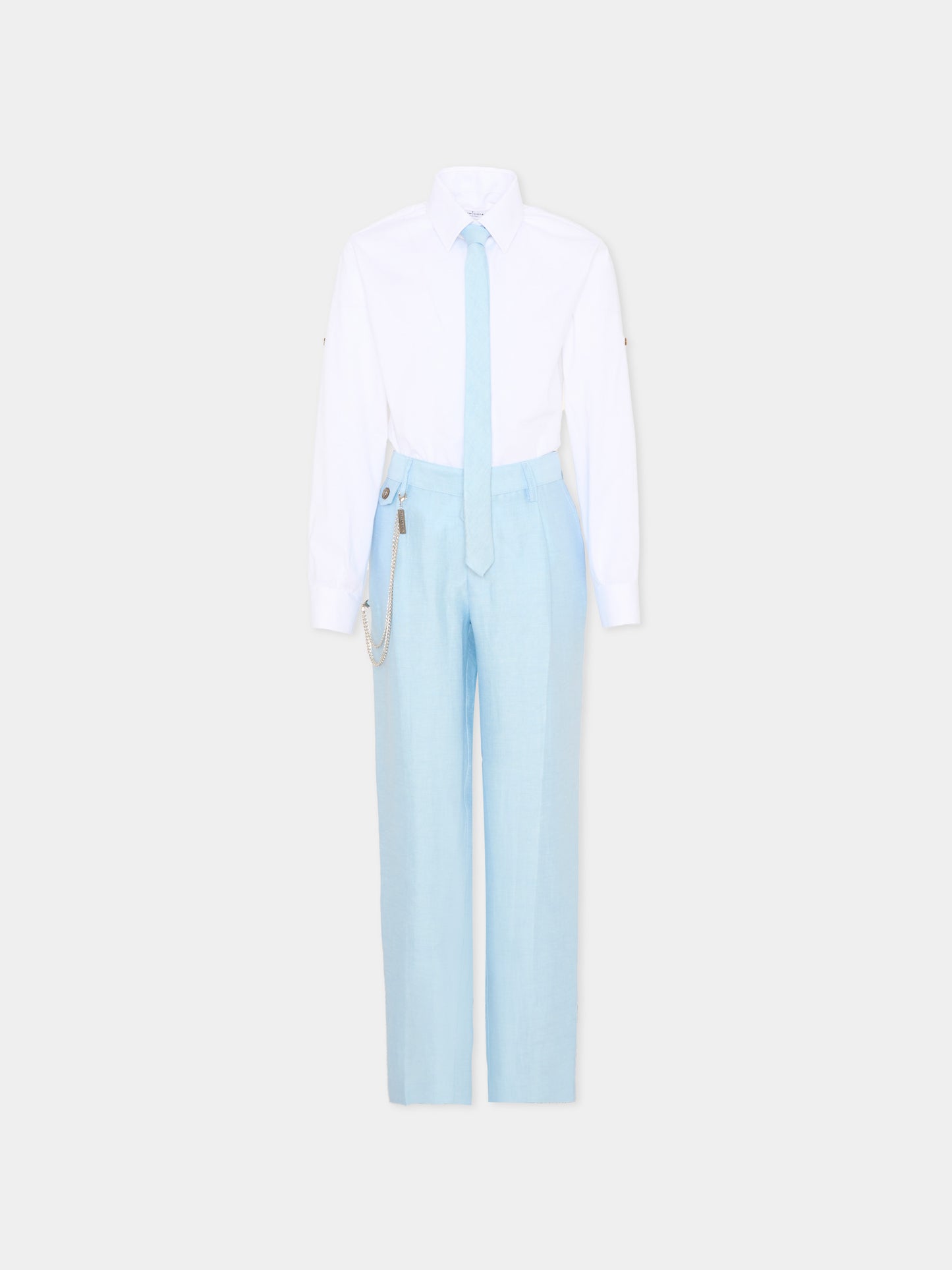 Elegant light blue suit for boy