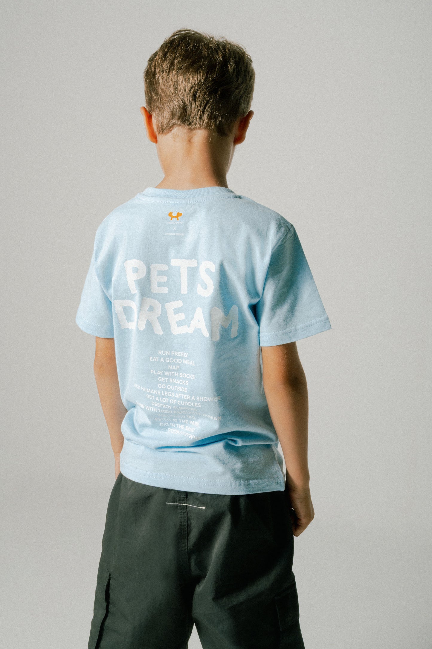 Light blue Pets Dream t-shirt for kids