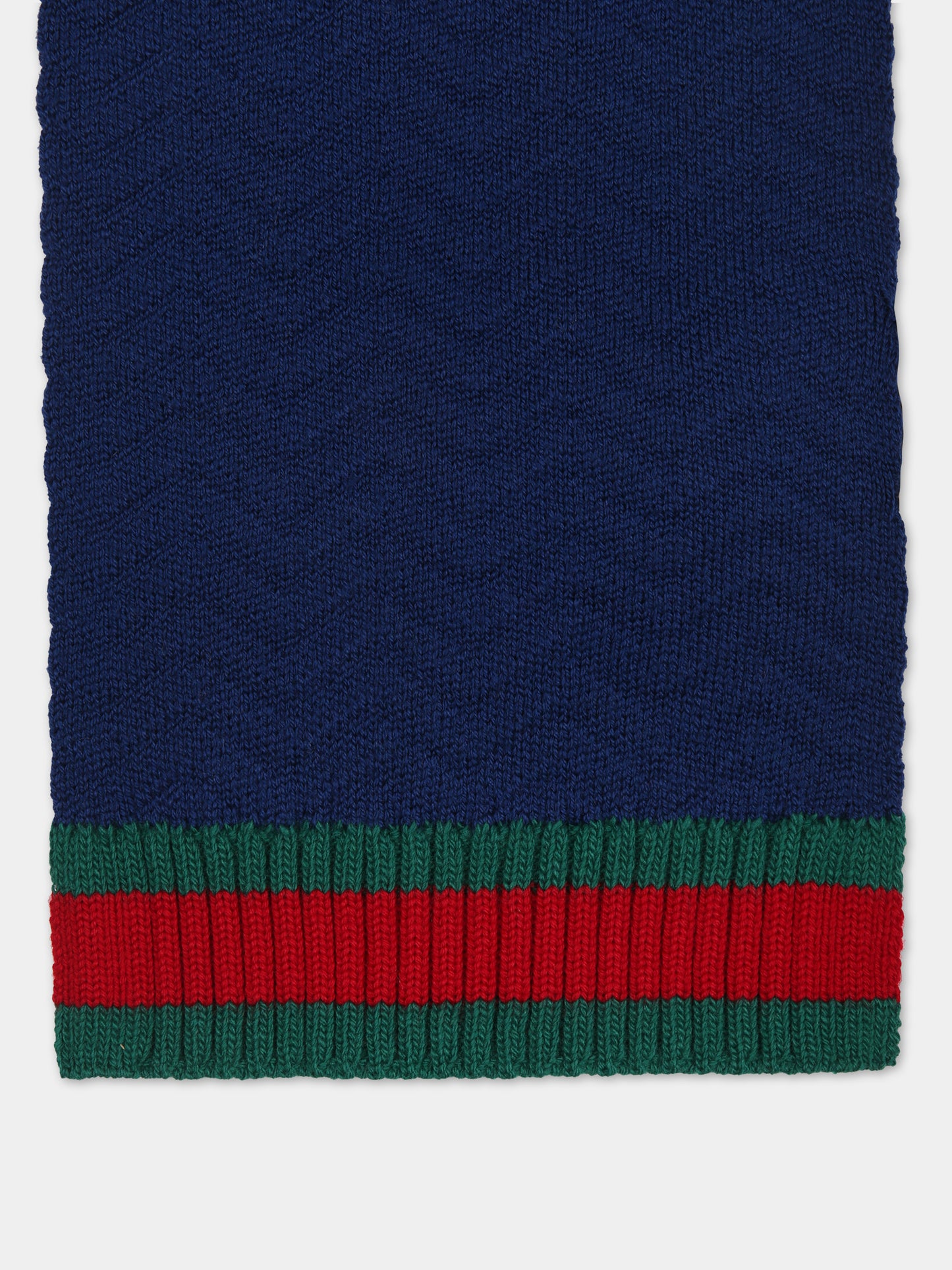 Multicolor scarf for kids with Web ribbon