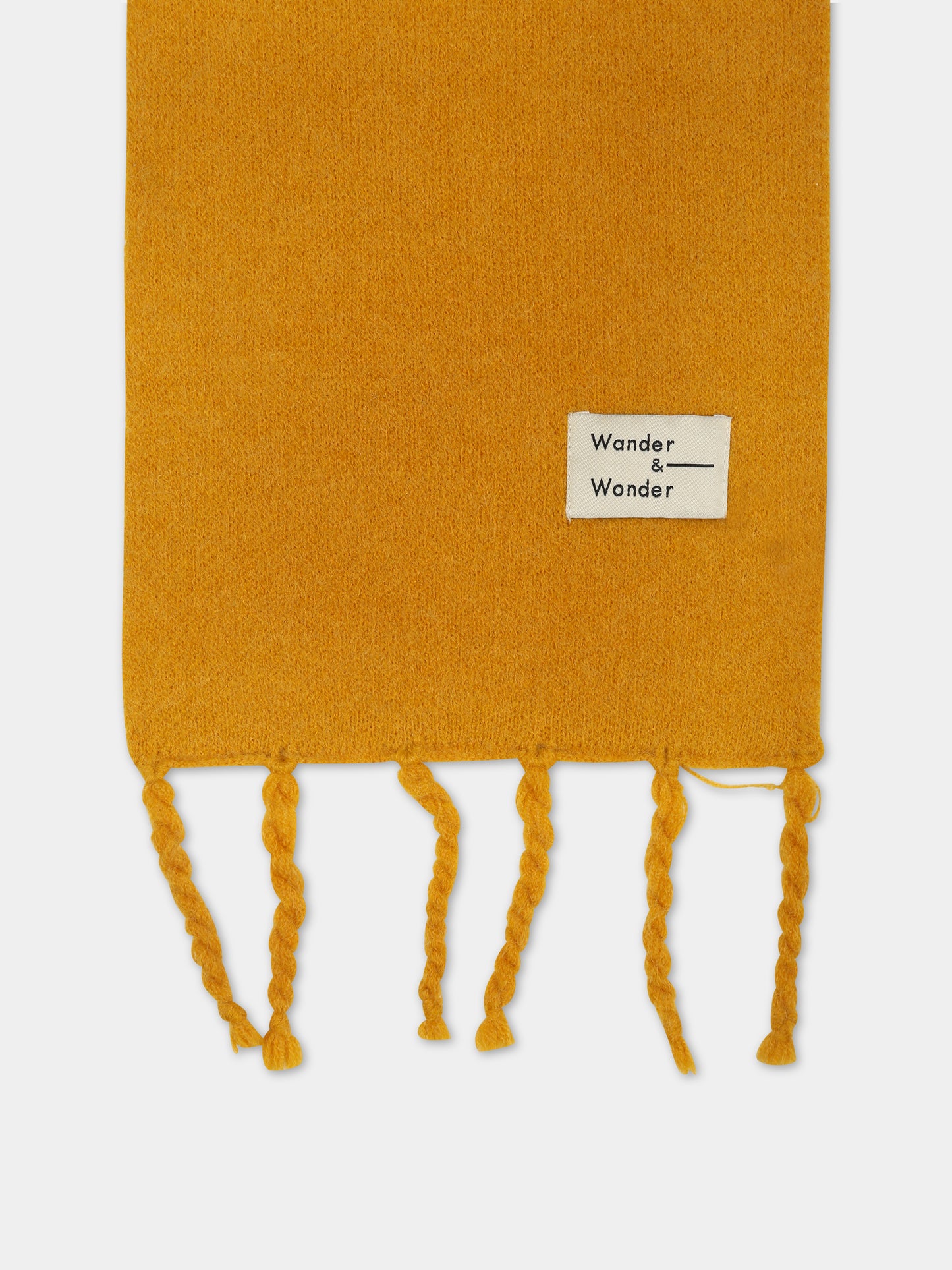 Orange scarf for kids with finges