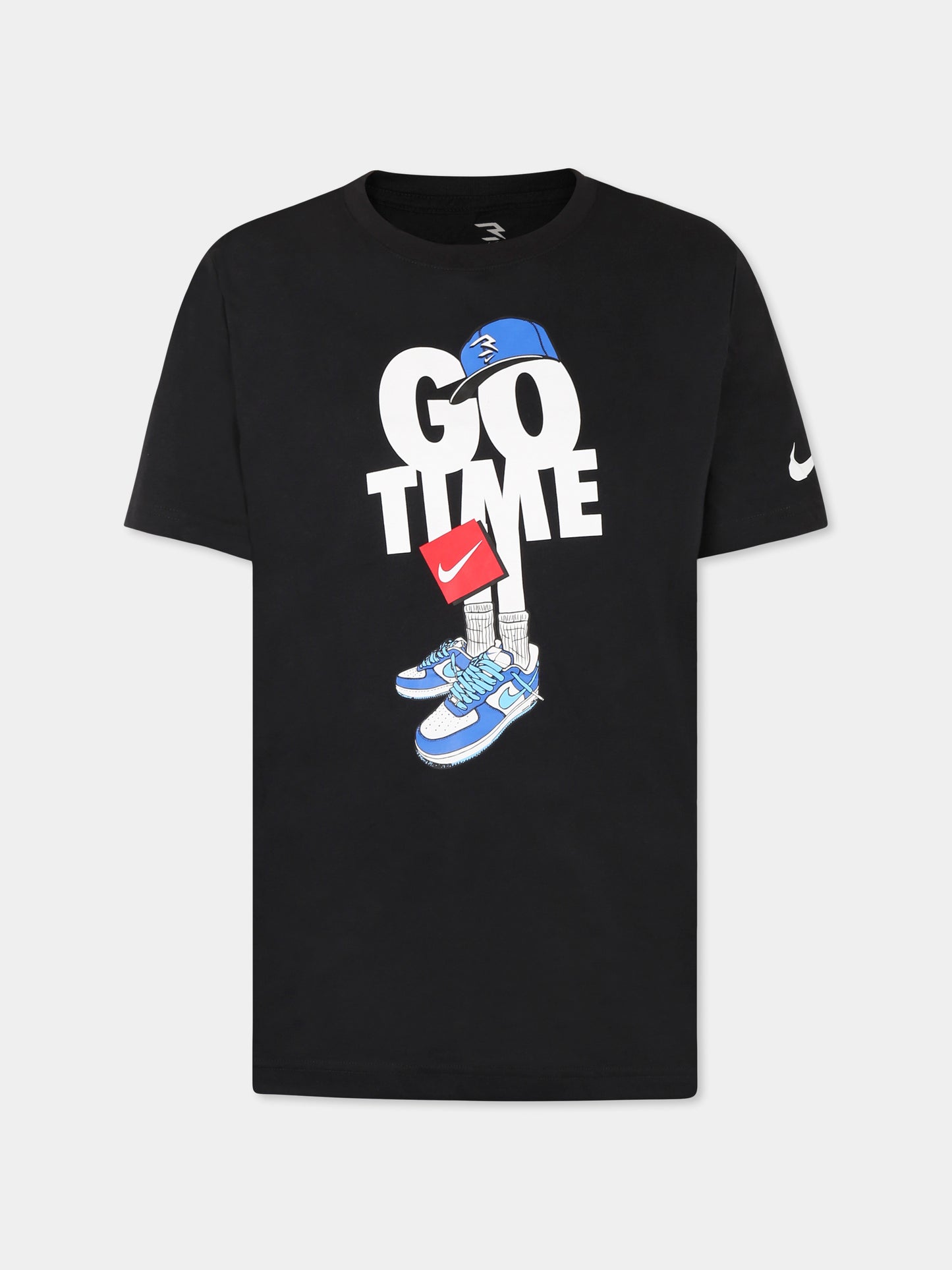 Black t-shirt for boy with writing