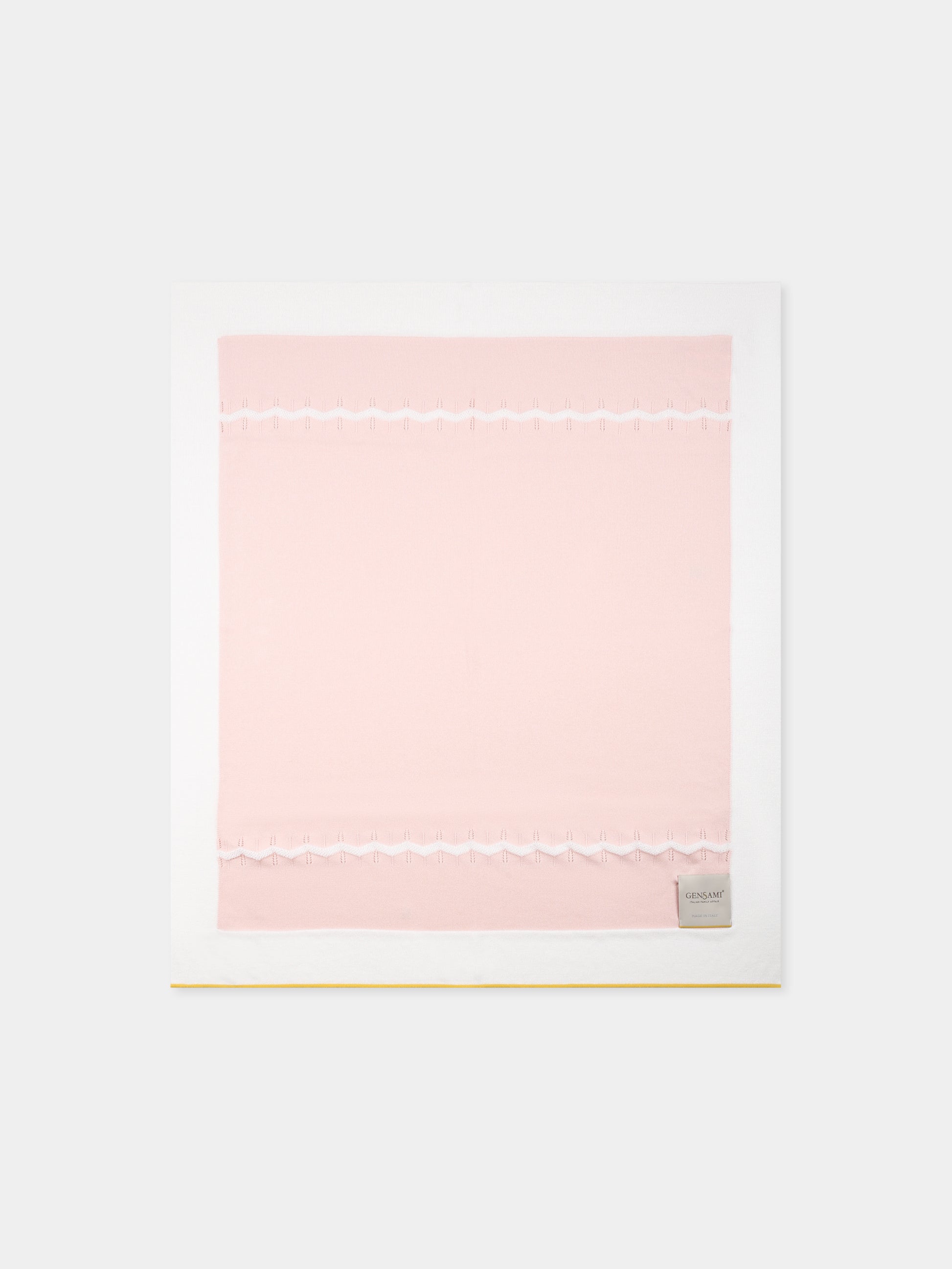 Coperta rosa per neonata con onde,Gensami,COP03-B-ONDA BABY PINK