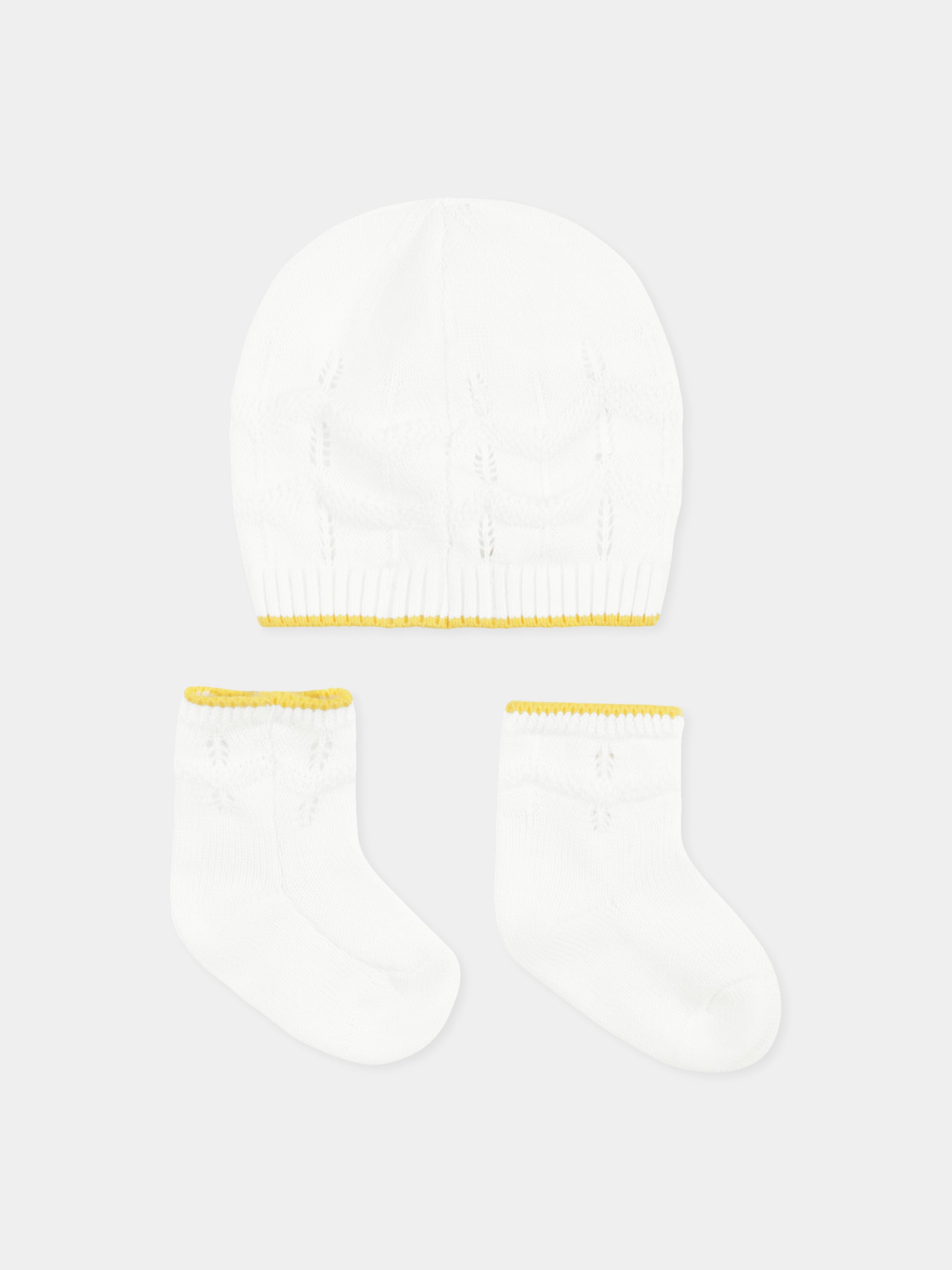 Set pagliaccetto avorio per neonati,Gensami,BOX16-B-ONDA SUNRISE YELLOW