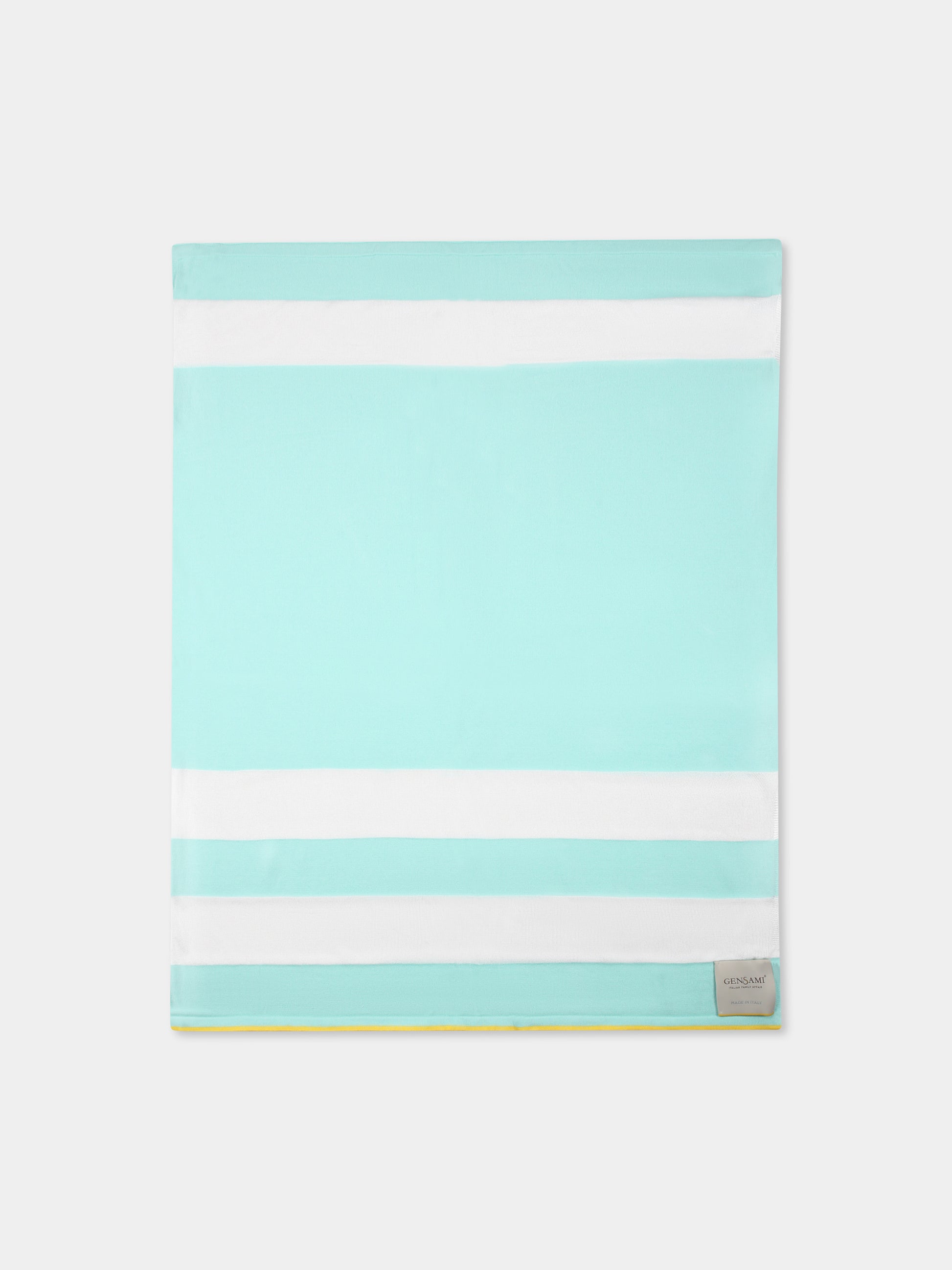 Coperta verde per neonato con righe,Gensami,COP01-B-SH AQUAMARINE