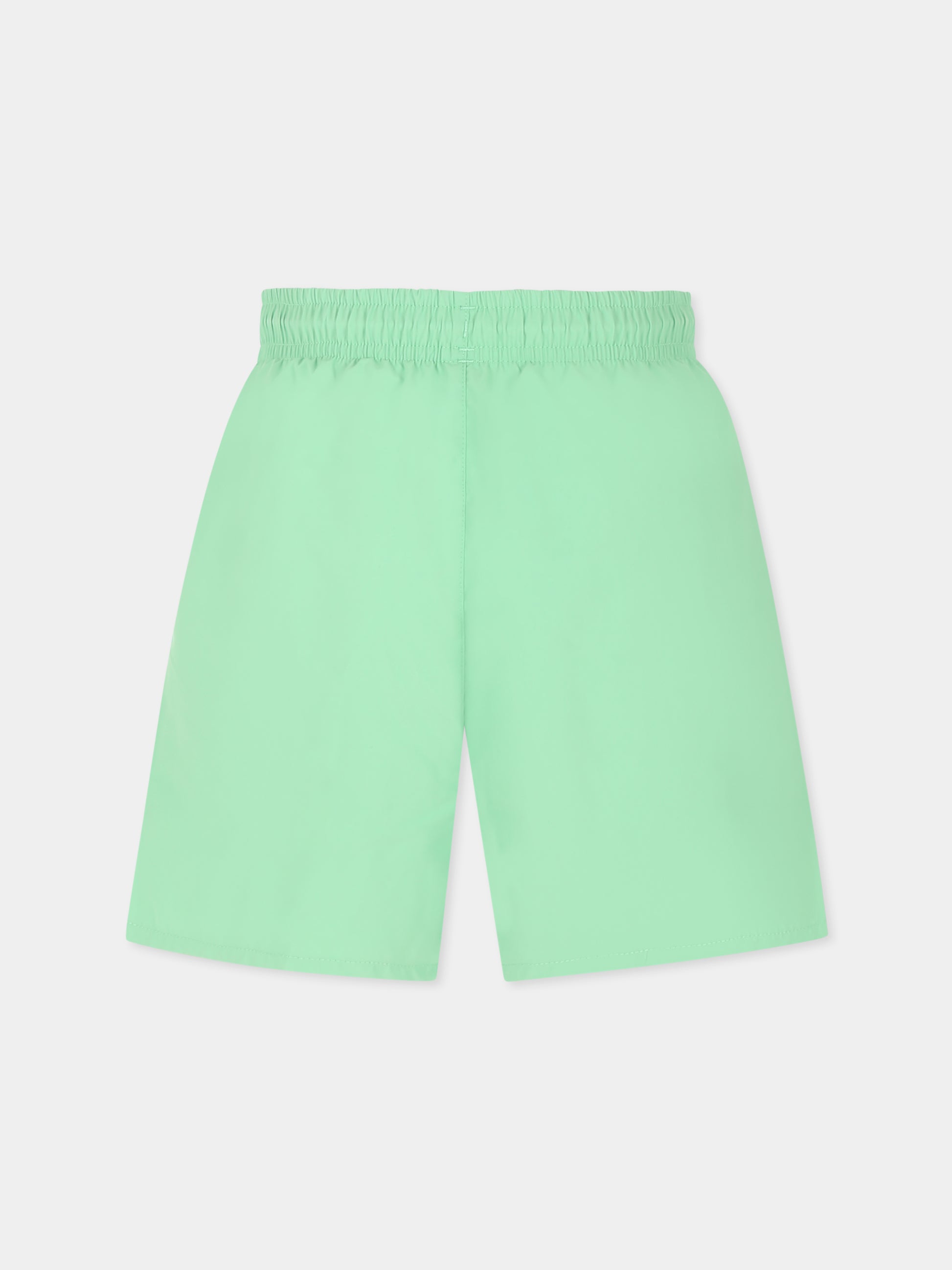 Boxer mare verde per bambino con coccodrillo,Lacoste,MJ4756 EI8