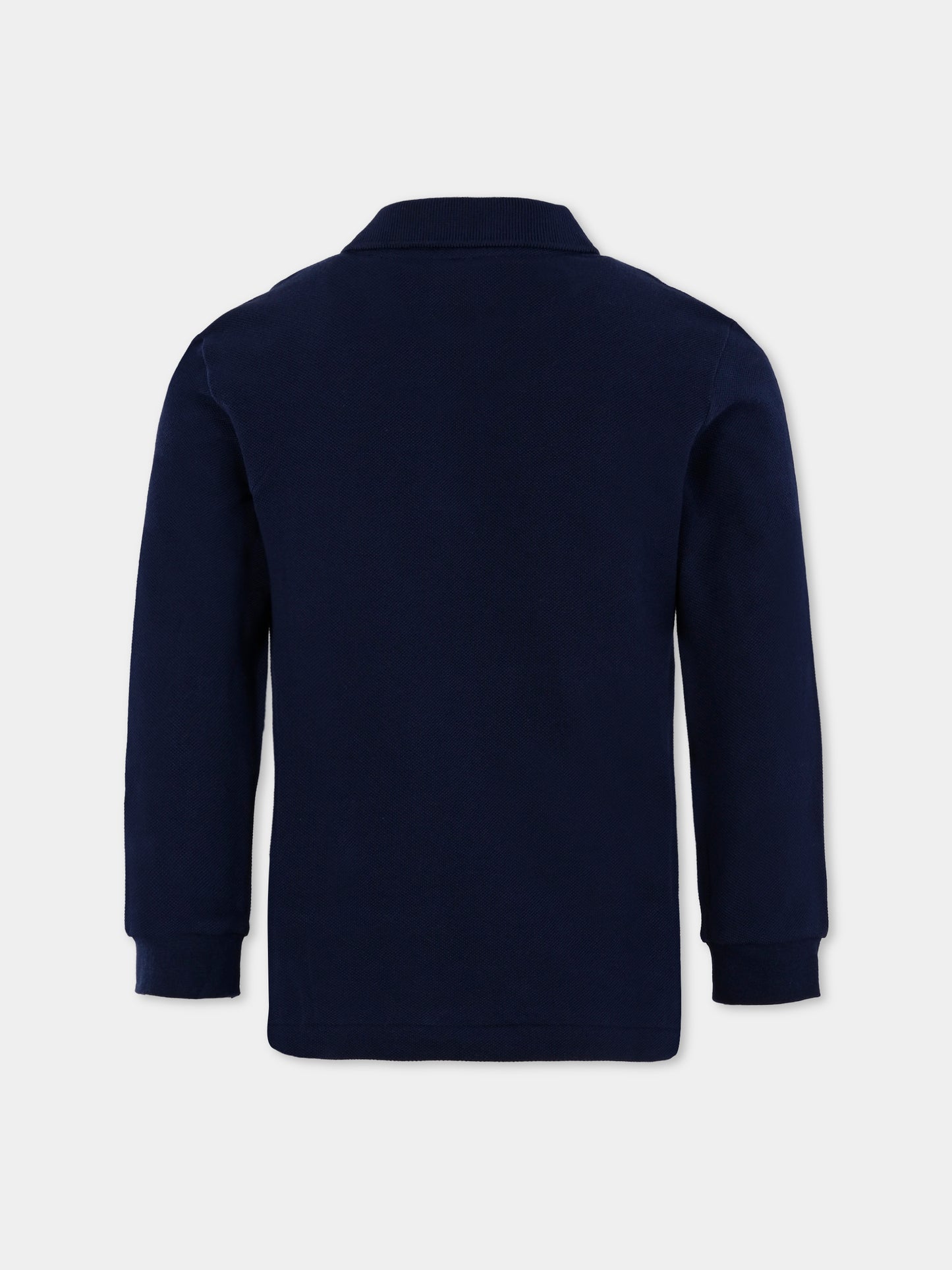 Polo blu per bambino con coccodrillo,Lacoste,PJ8915 166