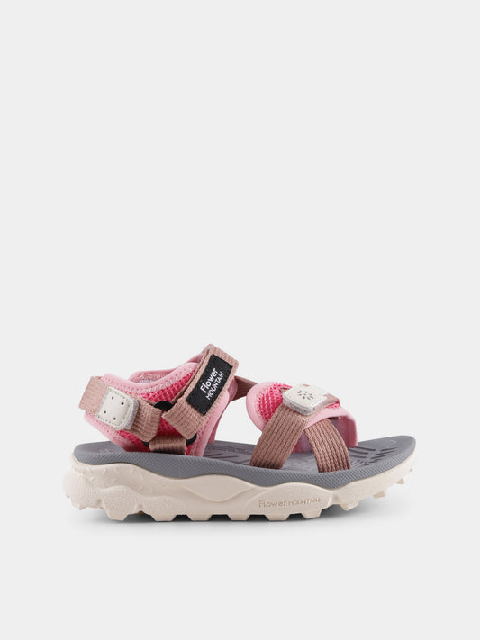 Sandali Nazca rosa per bambina,Flower Mountain,001 0502865 06 2M96 NAZCA