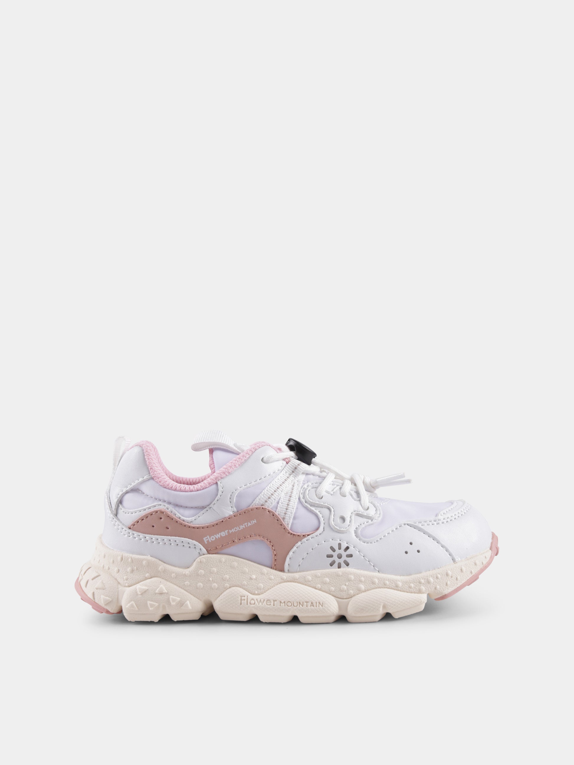 Sneakers Yamano bianche per bambina,Flower Mountain,001 2015497 21 1N04 YAMANO
